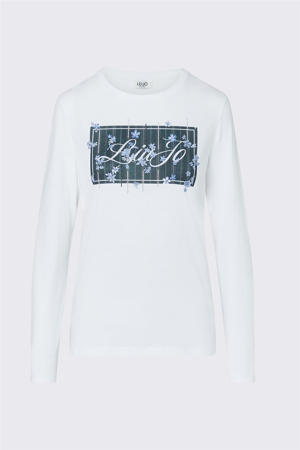 Liu Jo T-Shirt Moda M/C Kadın Bisiklet Yaka T-Shirt