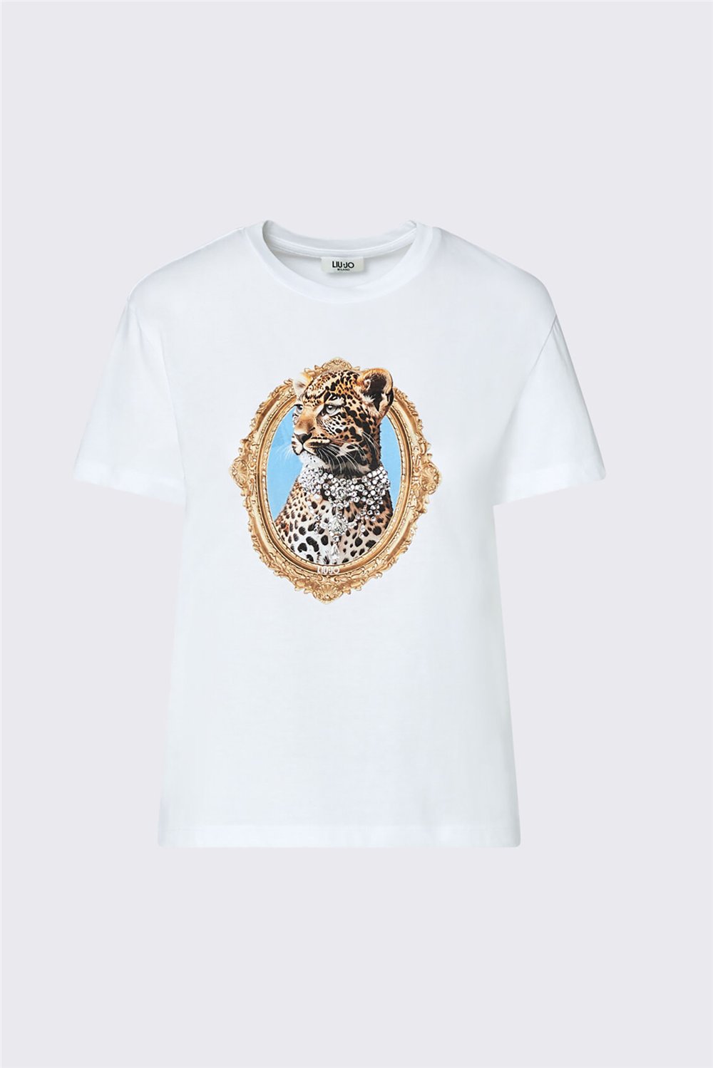 Liu Jo T-Shirt Moda M/C Kadın Bisiklet Yaka T-Shirt