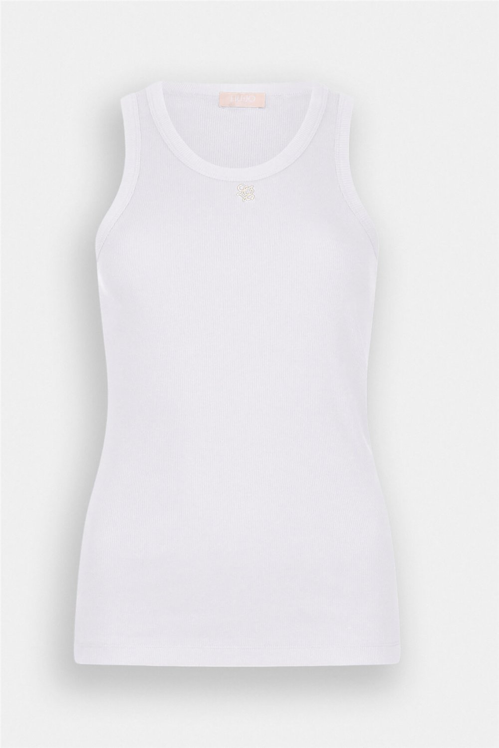 Liu Jo T-Shirt Moda S/M Kadın Bisiklet Yaka T-Shirt Beyaz