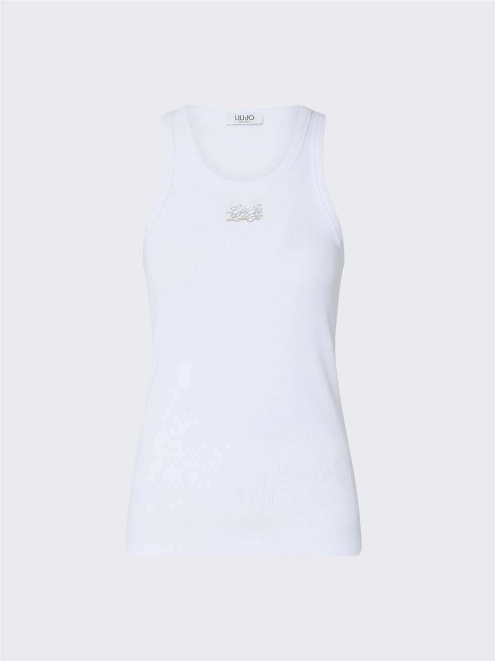 Liu Jo T-Shirt Moda S/M Kadın Bisiklet Yaka T-Shirt Beyaz