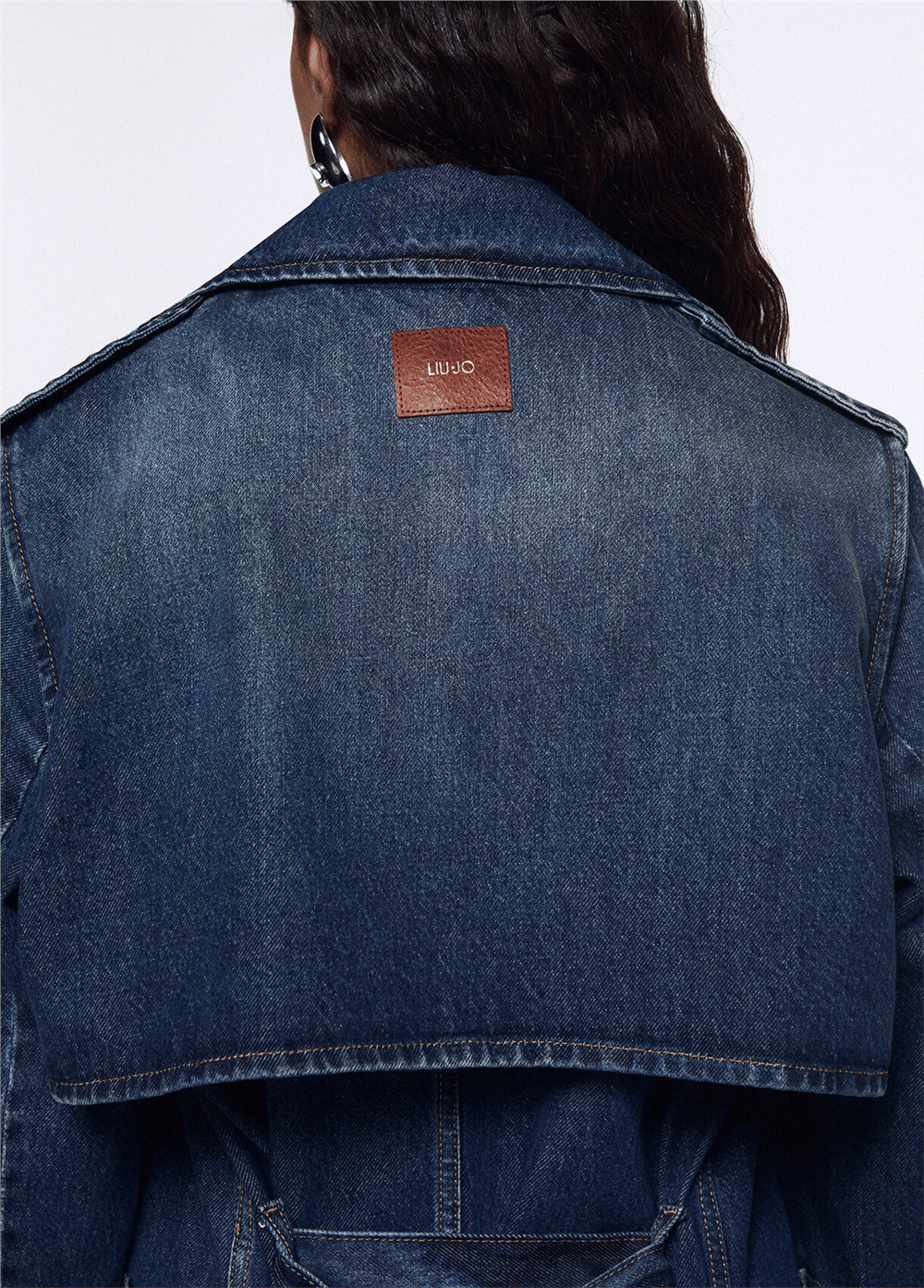 Liu Jo Trench Denim Kadın Denim Trençkot