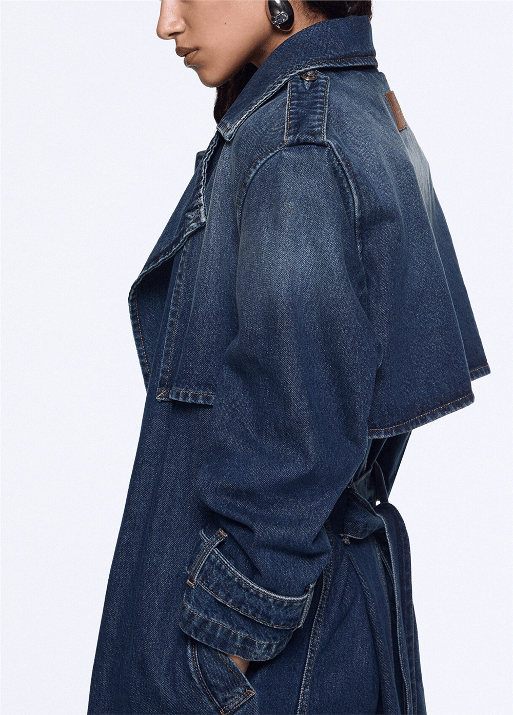 Liu Jo Trench Denim Kadın Denim Trençkot