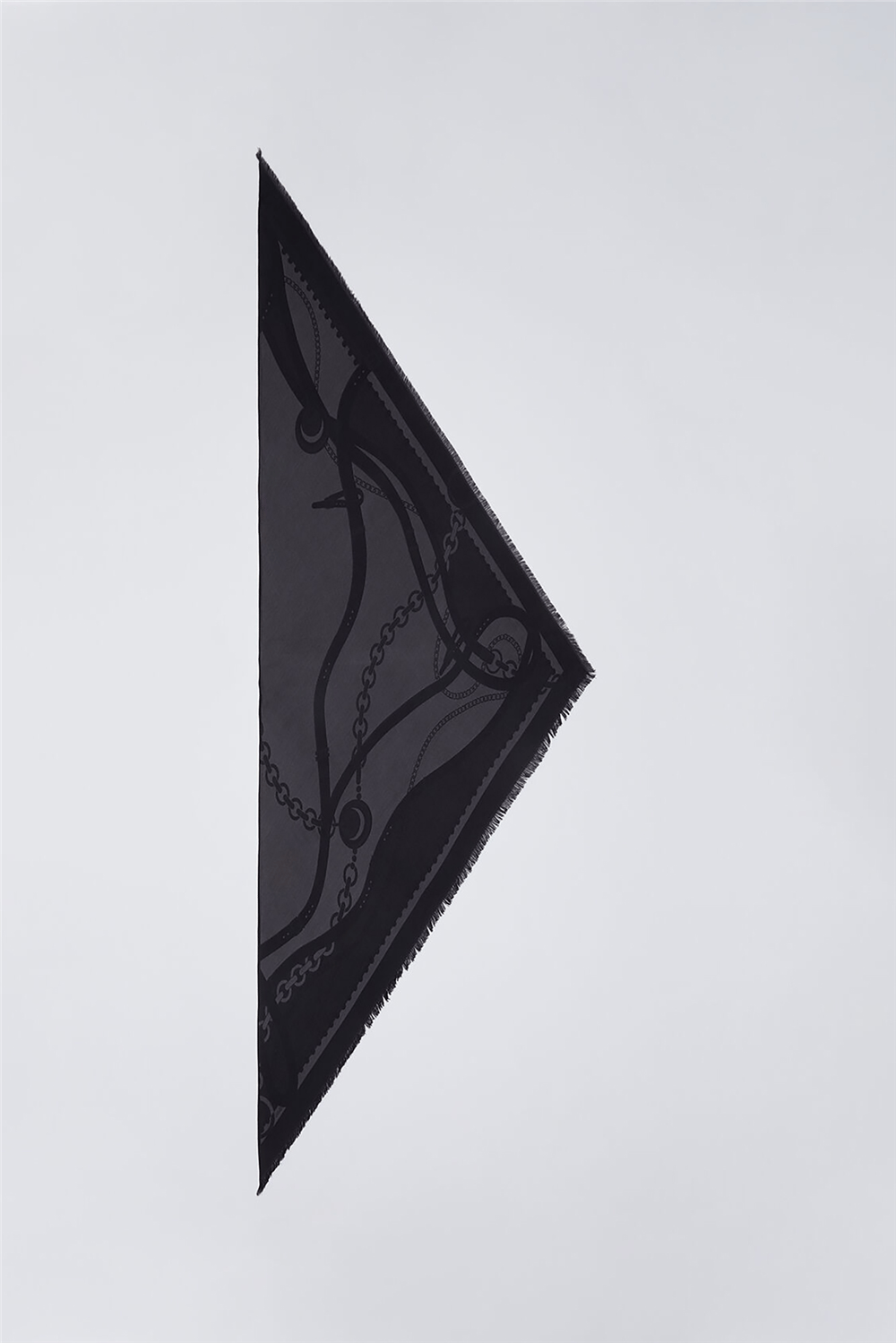 Liu Jo Triangolo Jacquard Kadın Şal Siyah