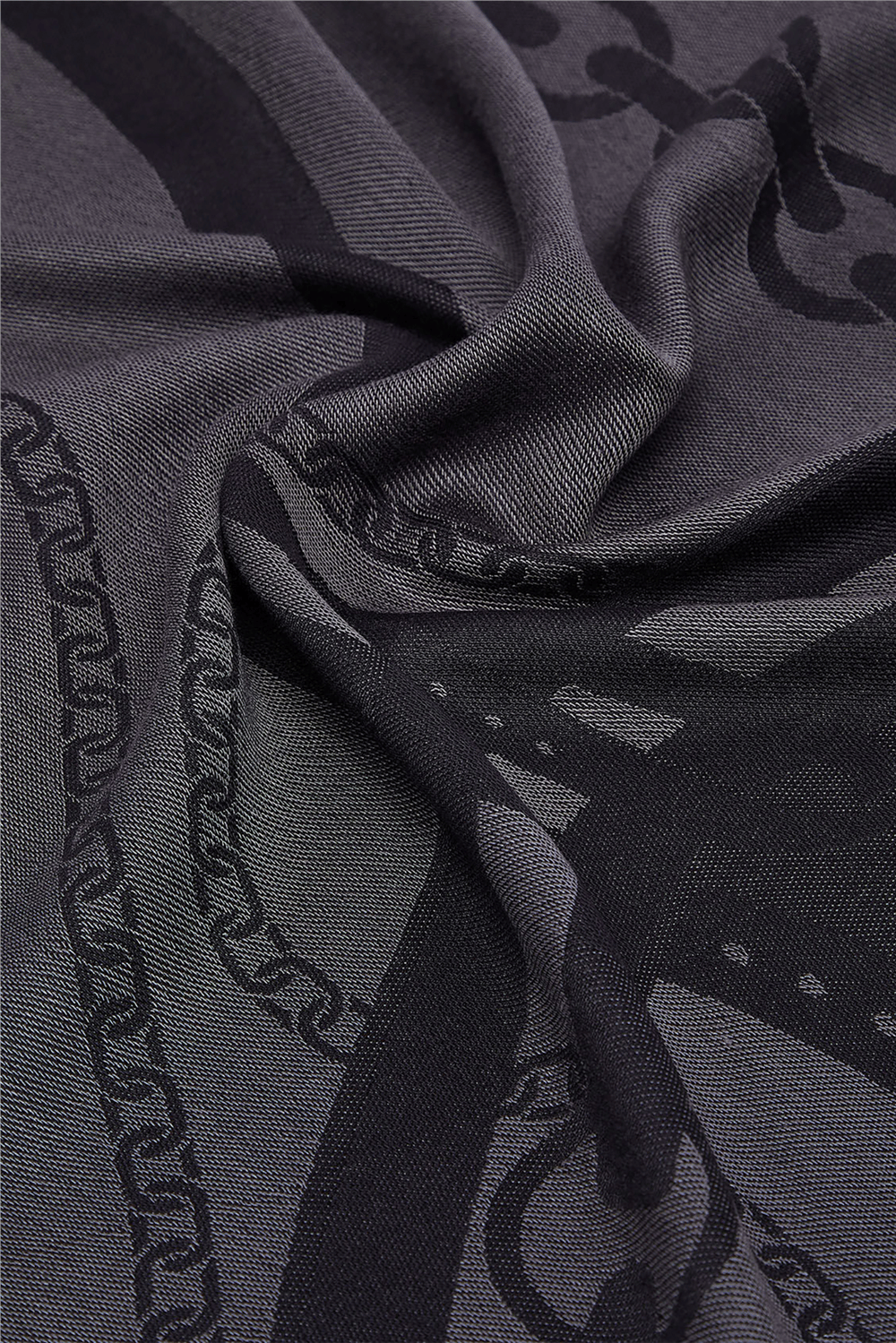 Liu Jo Triangolo Jacquard Kadın Şal Siyah
