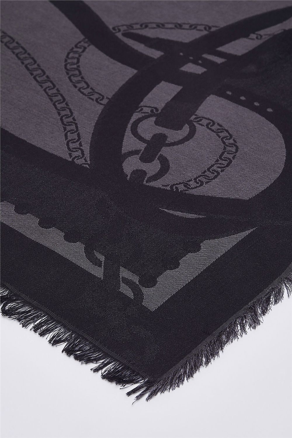 Liu Jo Triangolo Jacquard Kadın Şal Siyah