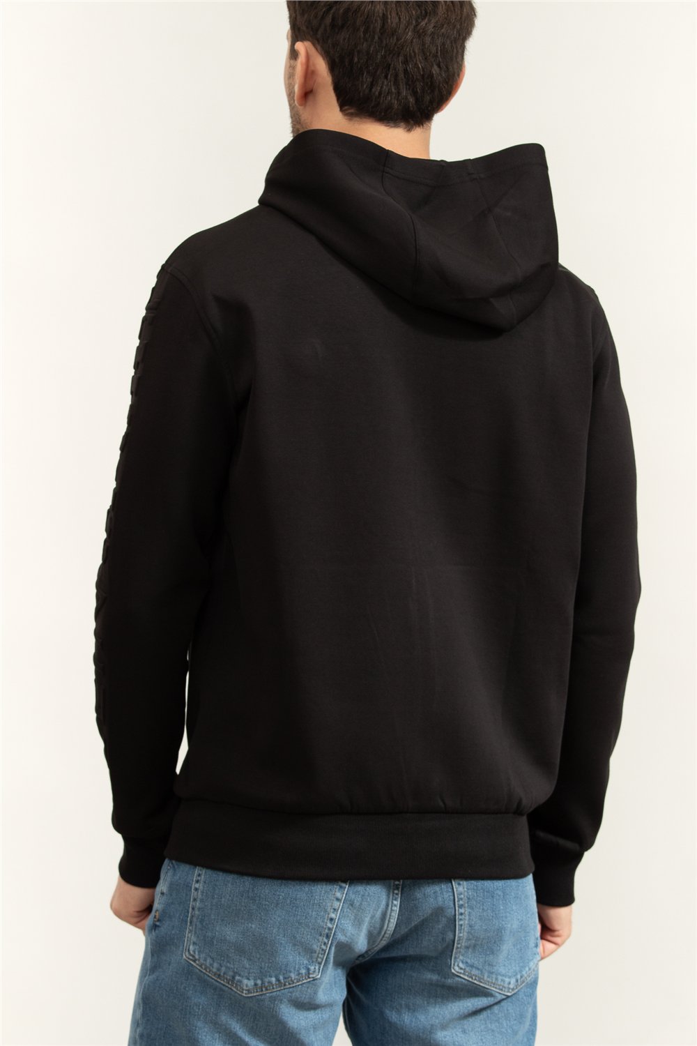 Plein Sport Embossed Hoodie Sweatjacket Erkek Kapüşonlu Sweatshirt