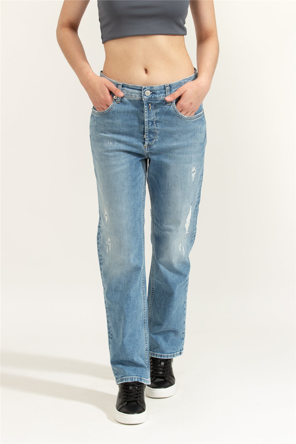 Replay Maijke Straight Straight High Waist Kadın Jean Pantolon