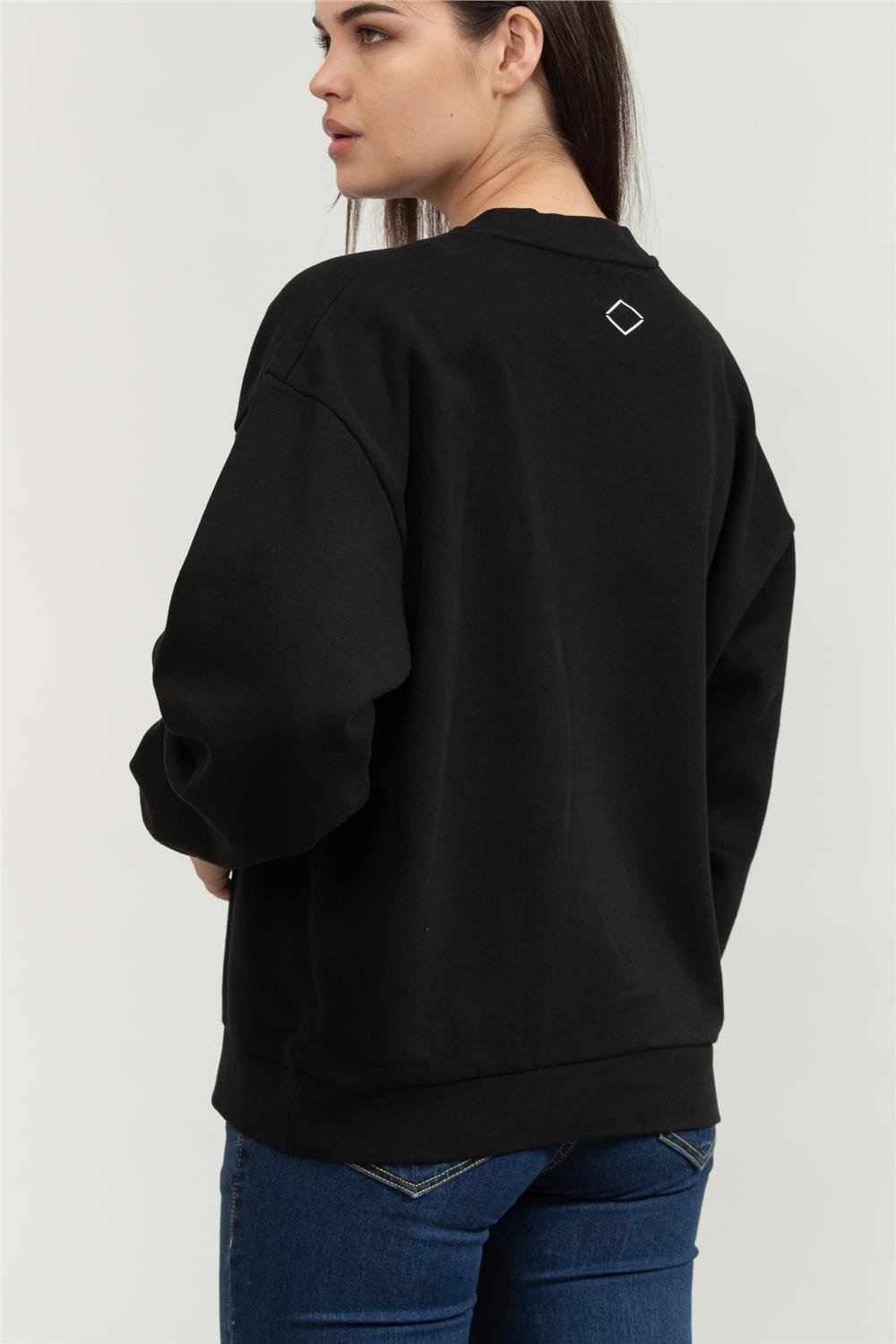 Replay Over Kadın Bisiklet Yaka Sweatshirt