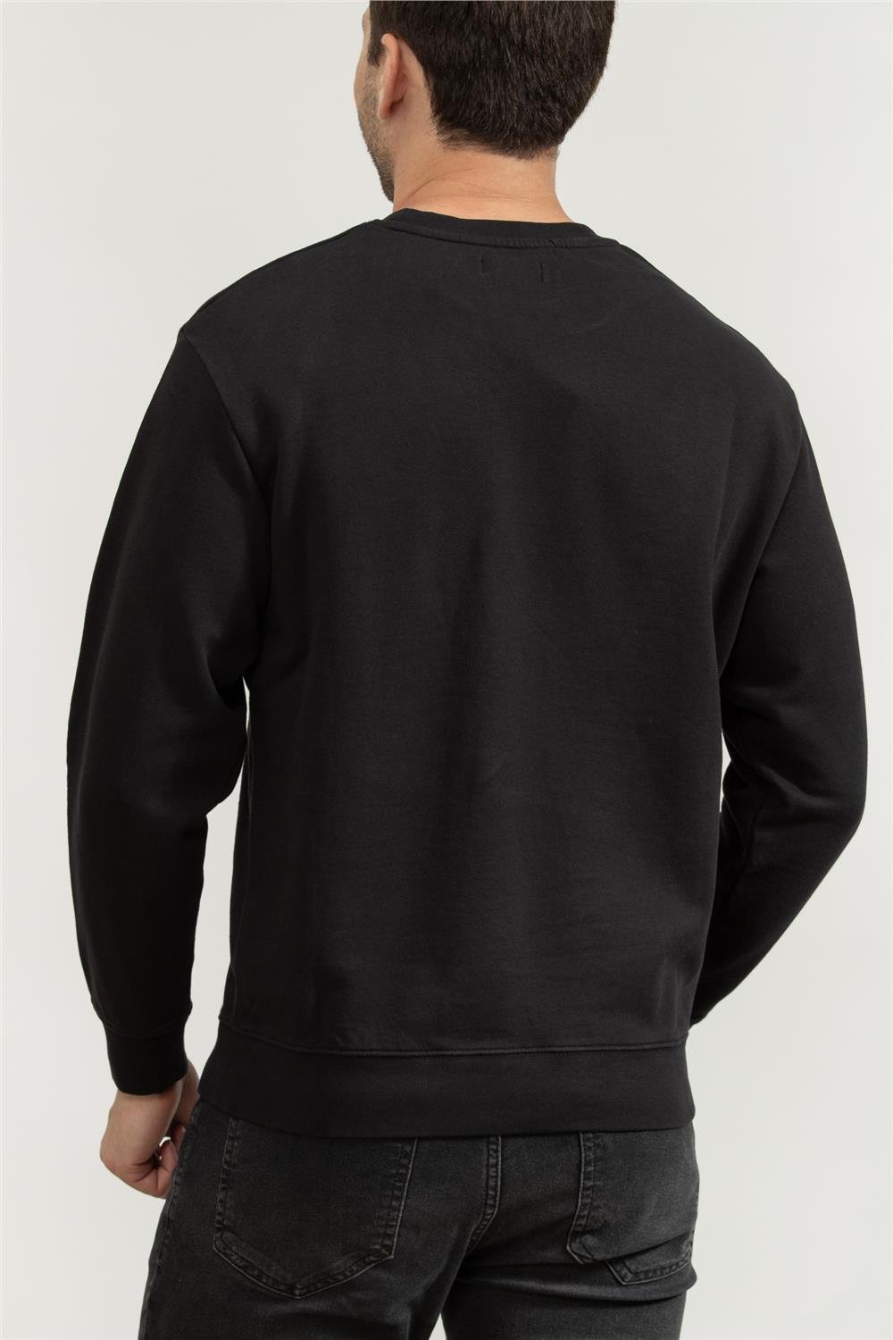 Replay Regular Erkek Bisiklet Yaka Sweatshirt