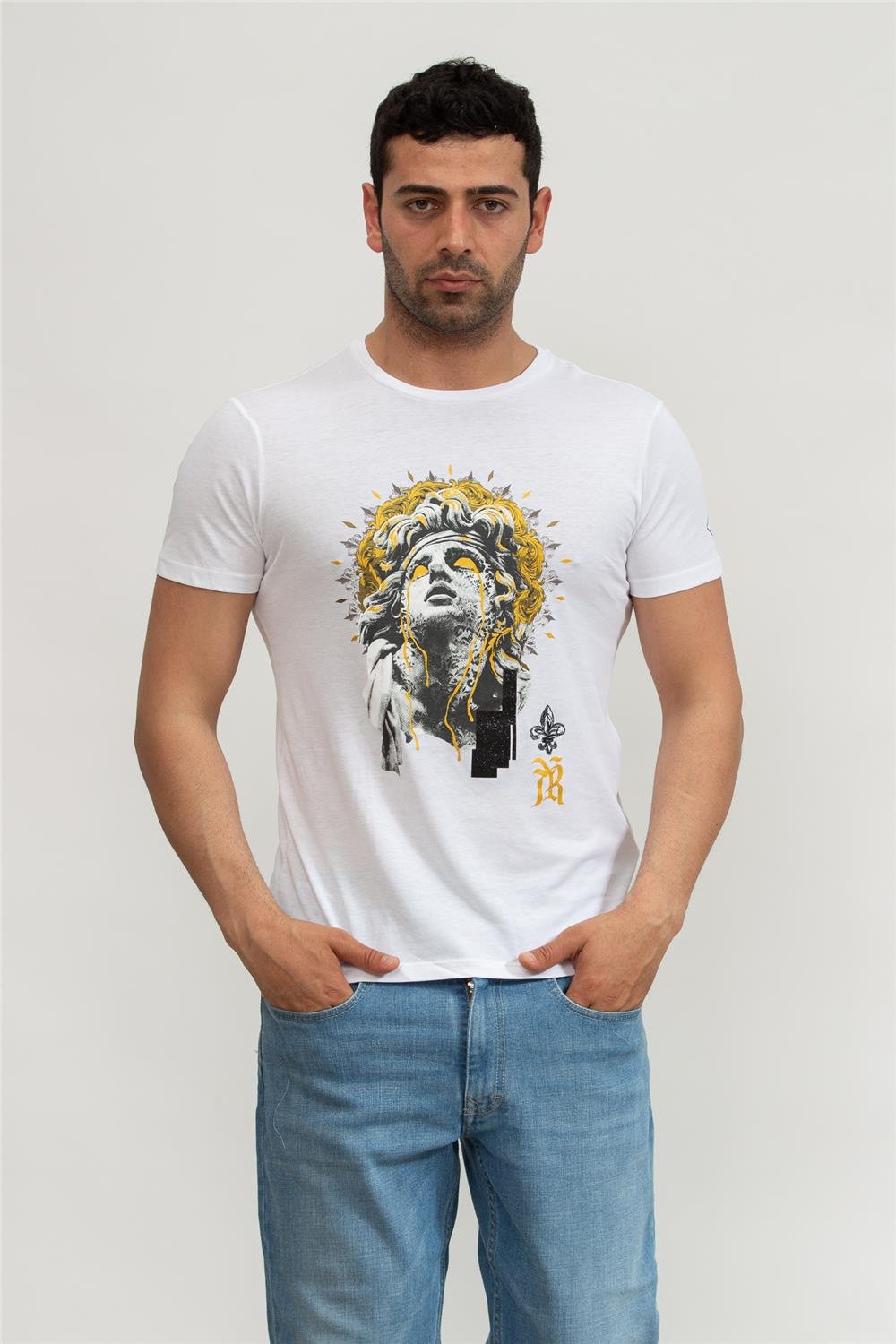 Replay Regular Erkek Bisiklet Yaka T-Shirt