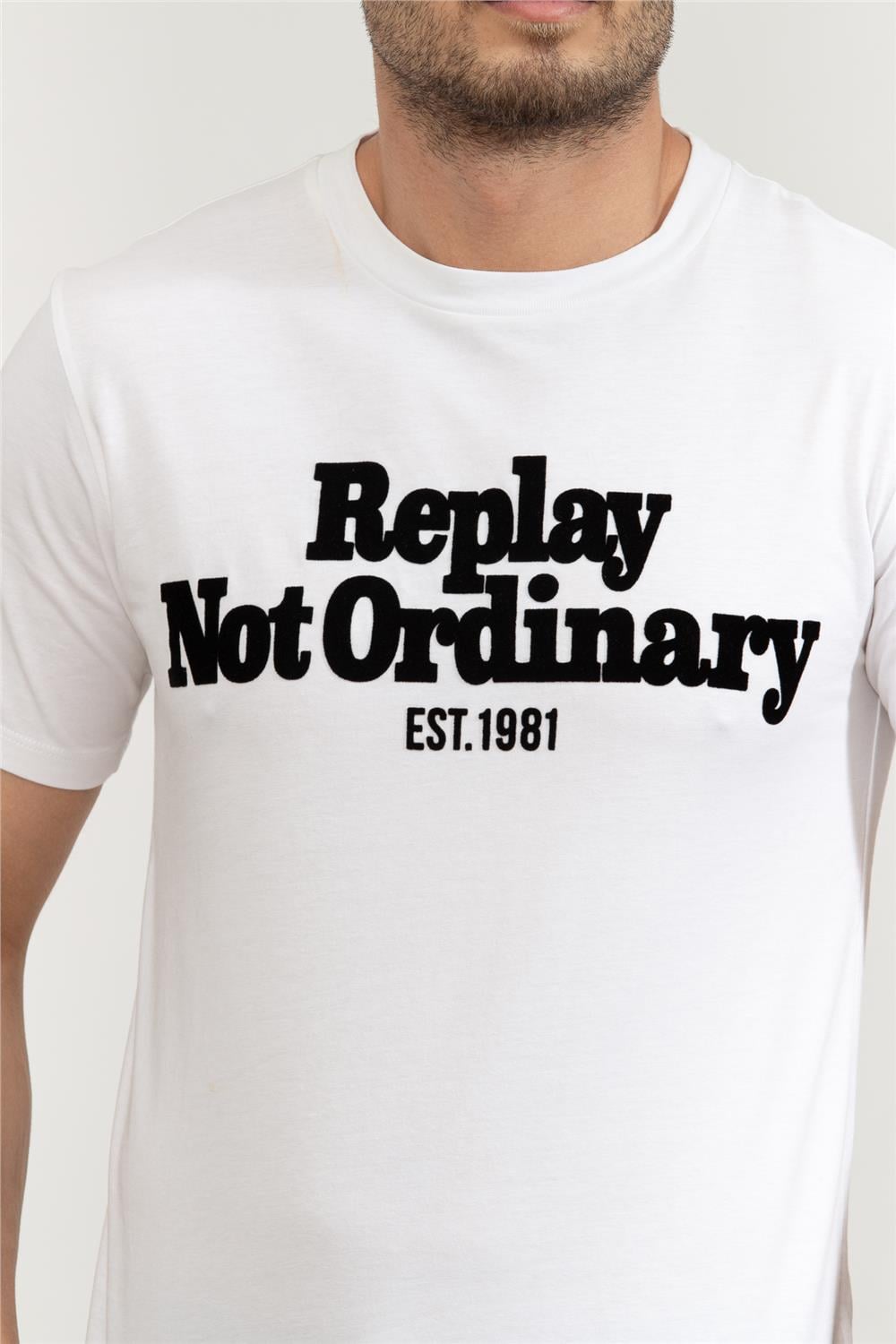Replay Regular Erkek Bisiklet Yaka T-Shirt