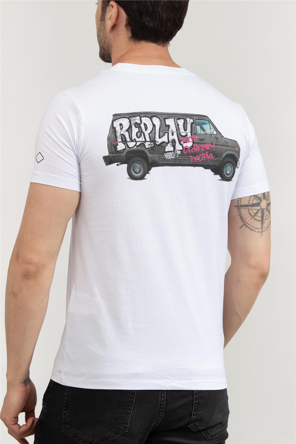 Replay Regular Erkek Bisiklet Yaka T-Shirt