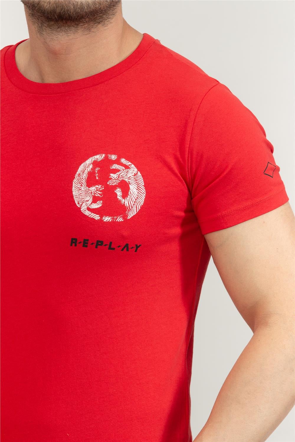 Replay Regular Erkek Bisiklet Yaka T-Shirt