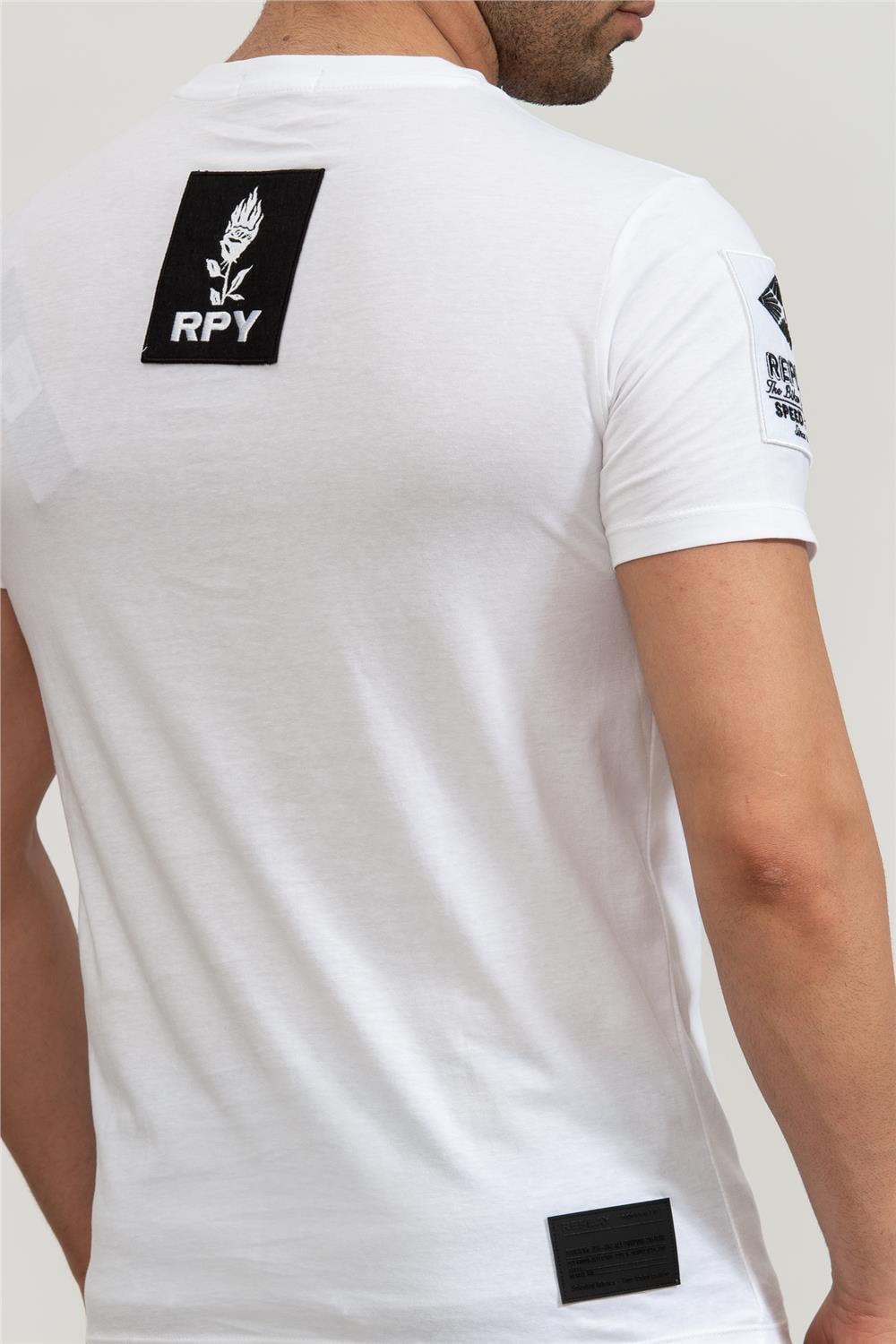 Replay Regular Erkek Bisiklet Yaka T-Shirt