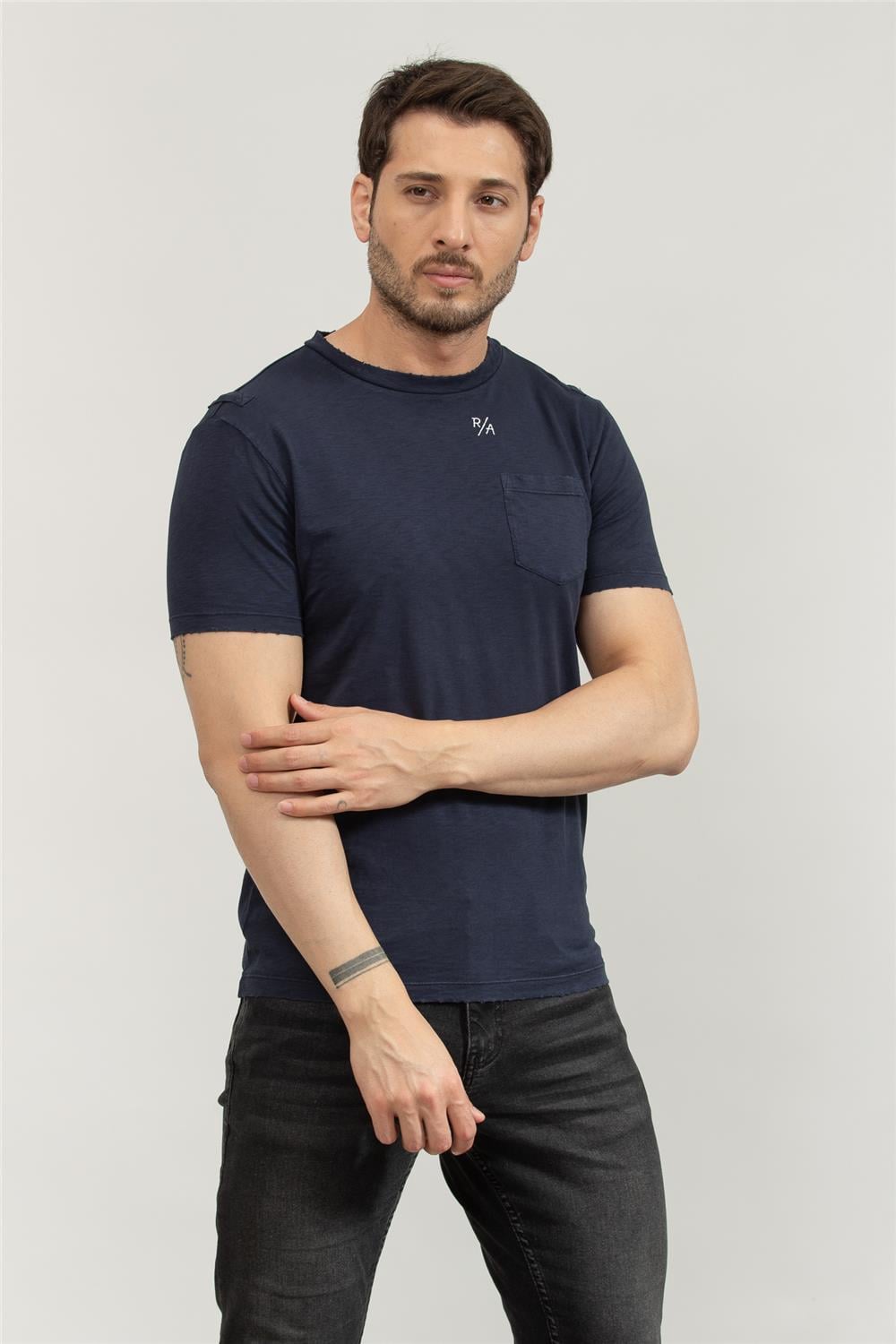 Replay Regular Erkek Bisiklet Yaka T-Shirt