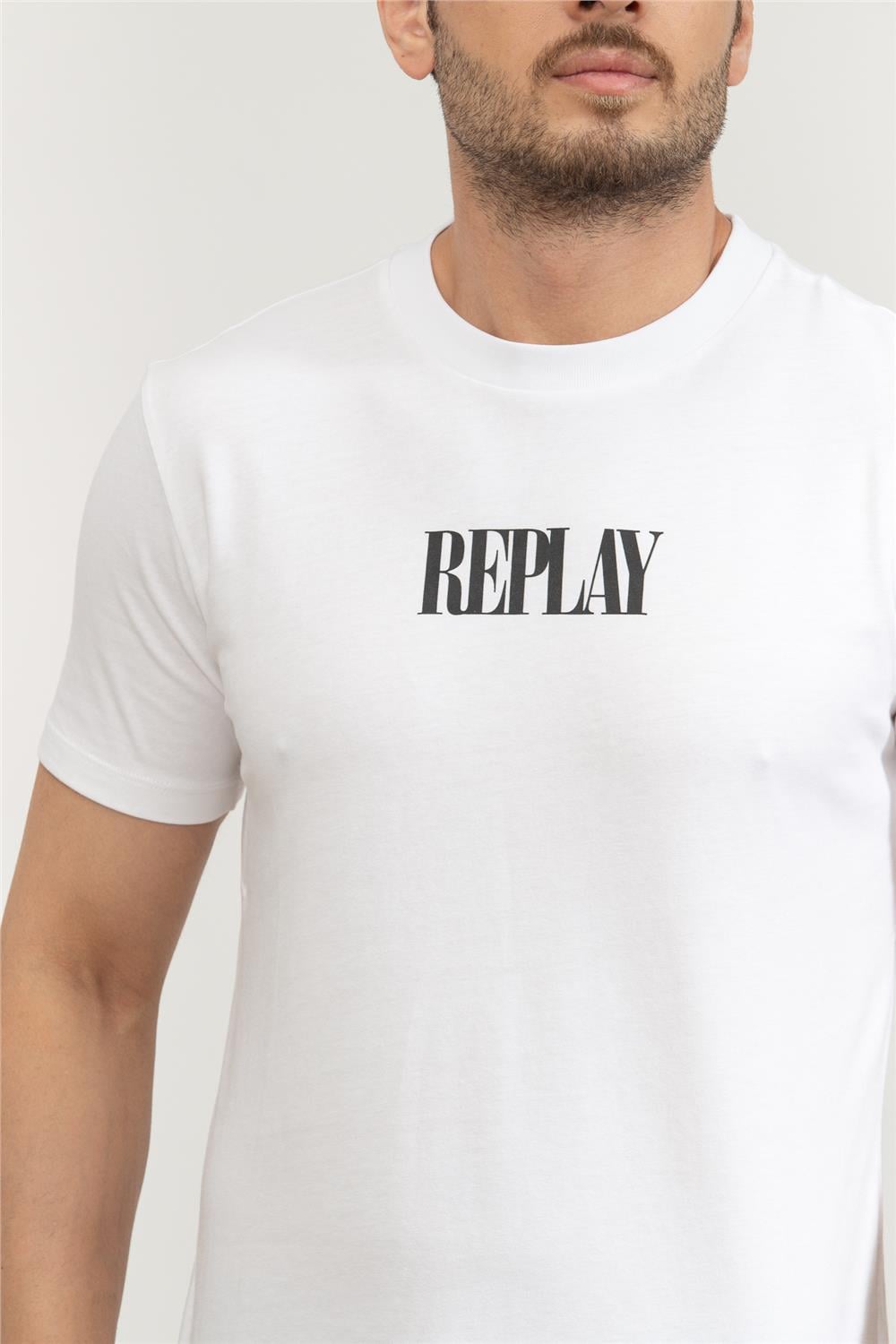 Replay Regular Erkek Bisiklet Yaka T-Shirt