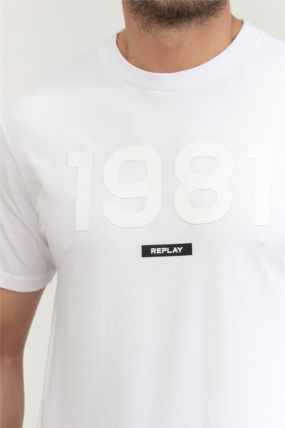 Replay Regular Erkek Bisiklet Yaka T-Shirt