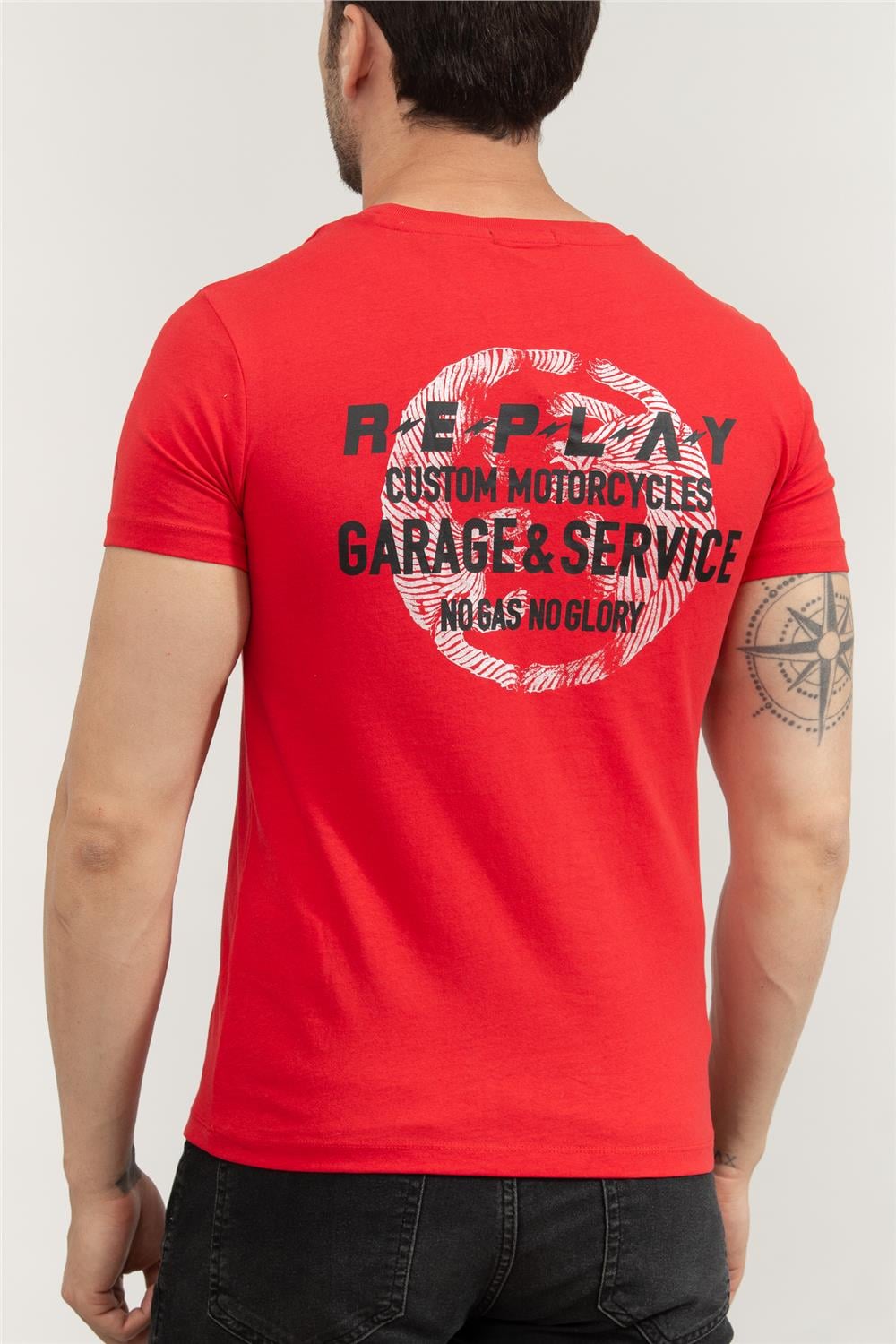 Replay Regular Erkek Bisiklet Yaka T-Shirt