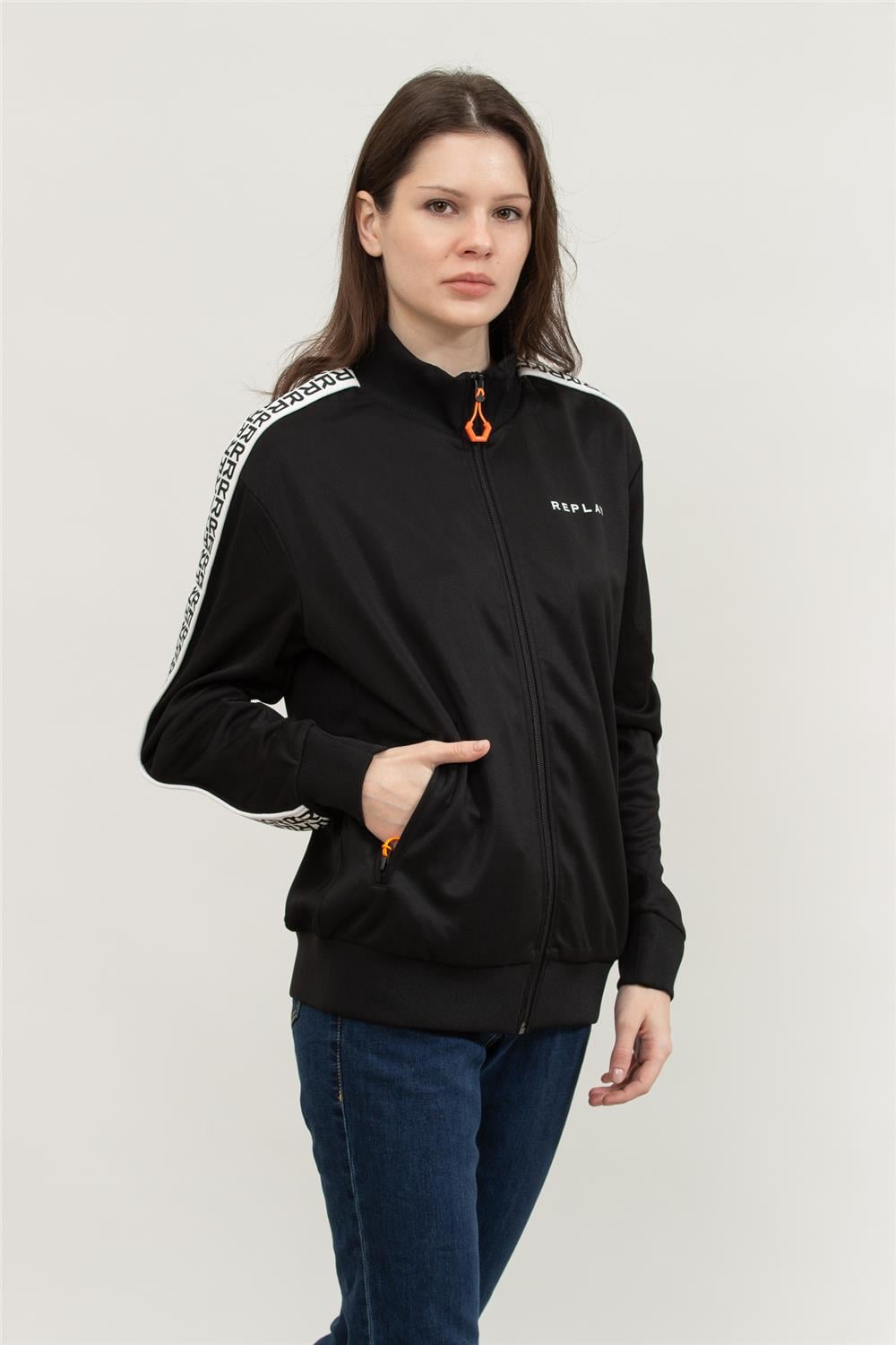 Replay Regular Kadın Fermuarlı Sweatshirt