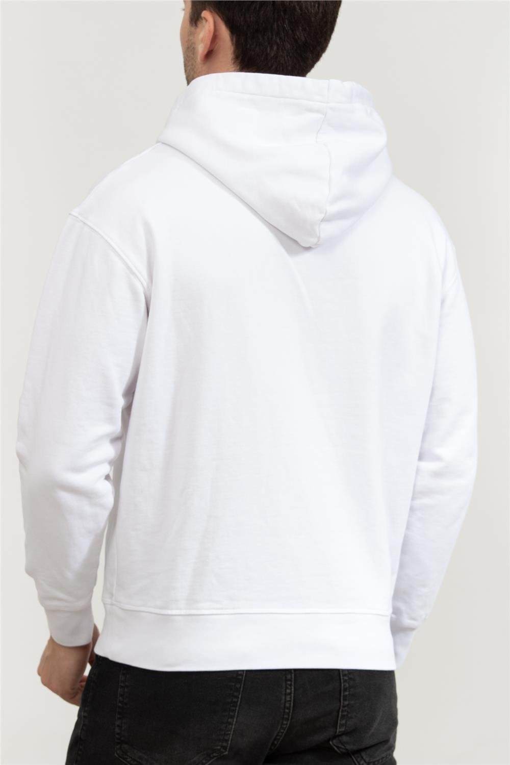 Replay Relaxed Erkek Kapüşonlu Sweatshirt