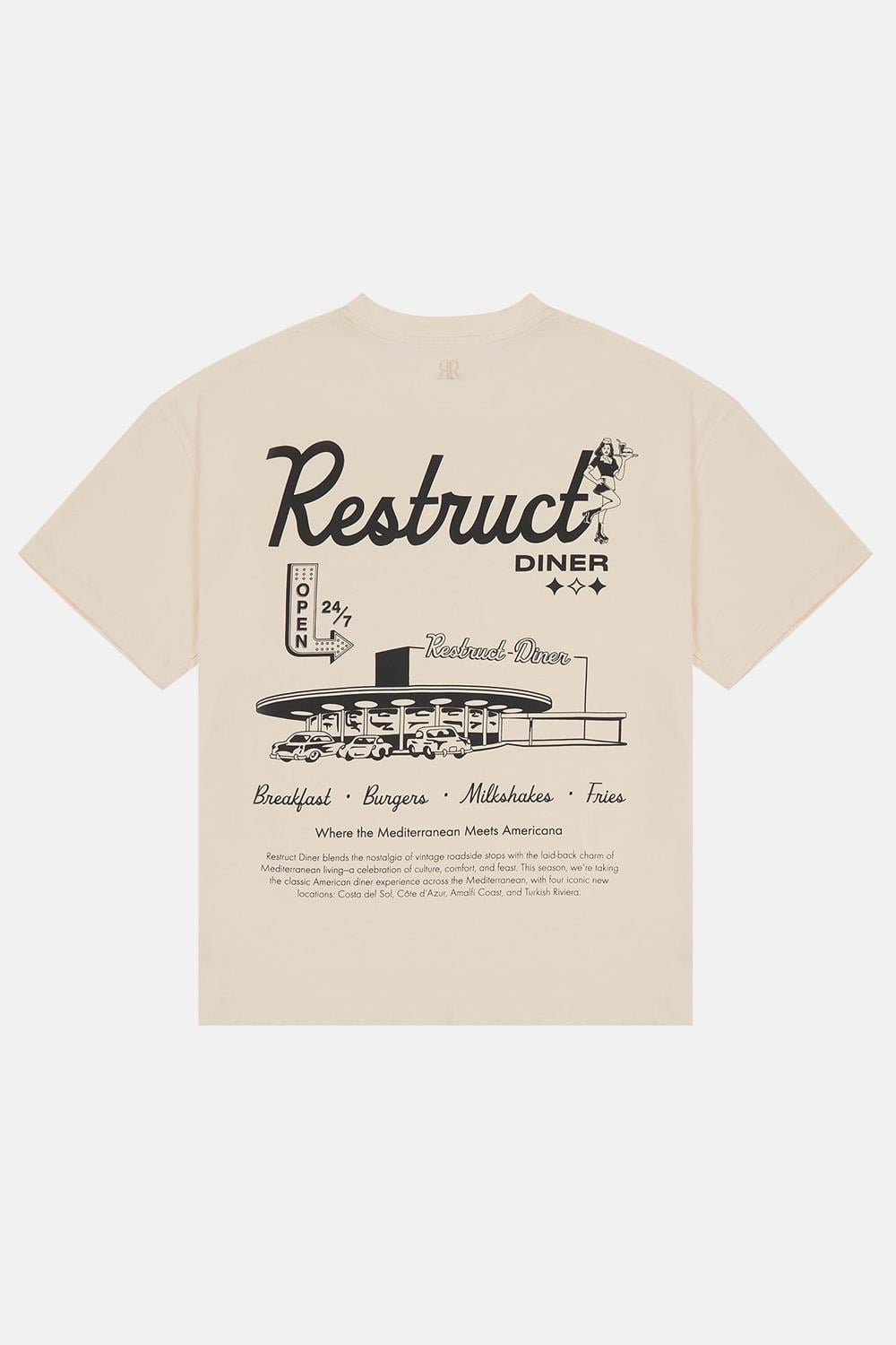 Restruct Erkek Bisiklet Yaka T-Shirt
