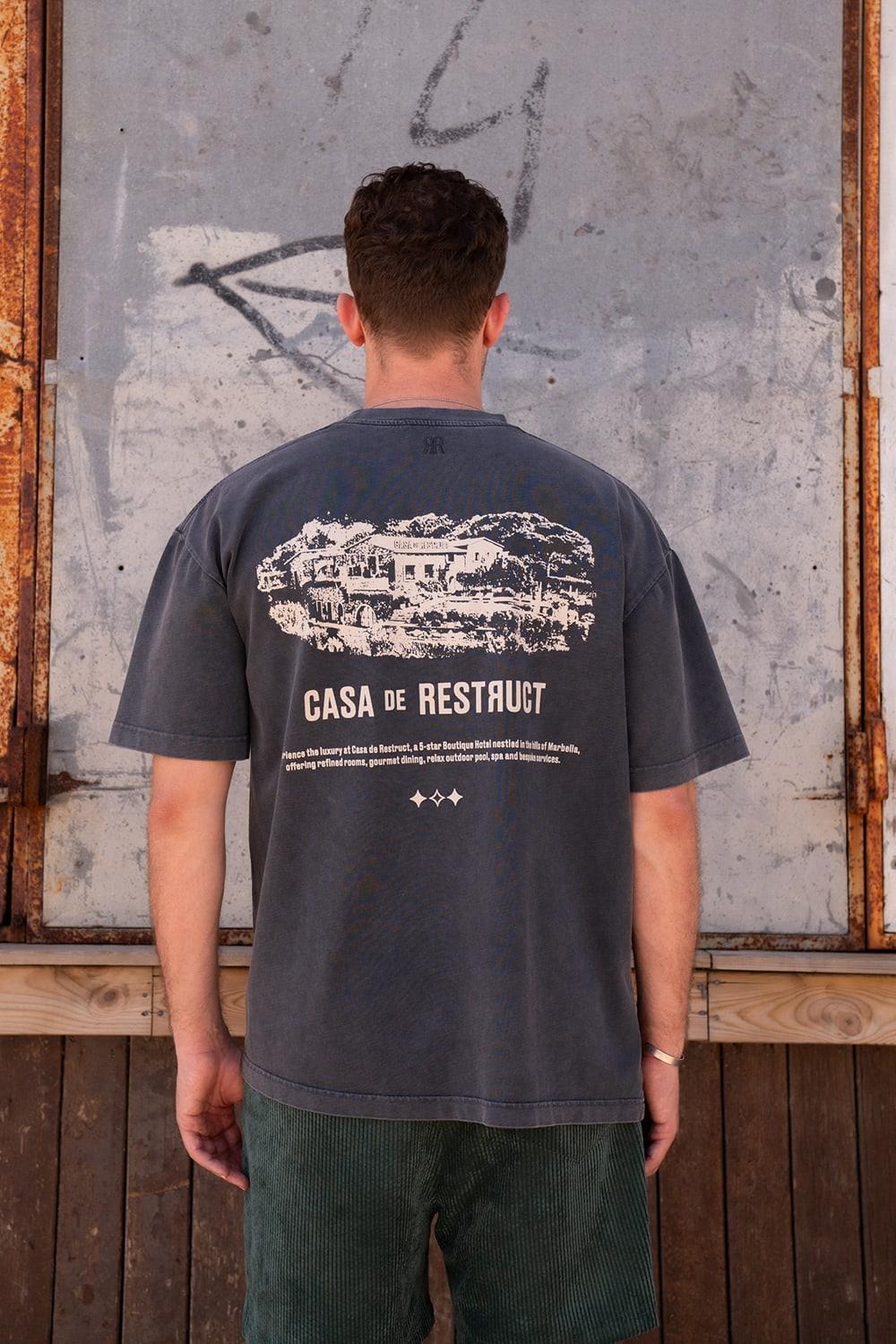 Restruct Erkek Bisiklet Yaka T-Shirt