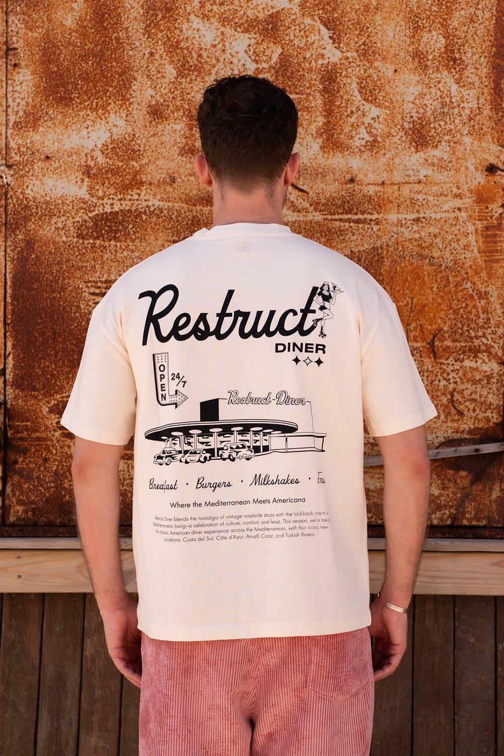 Restruct Erkek Bisiklet Yaka T-Shirt