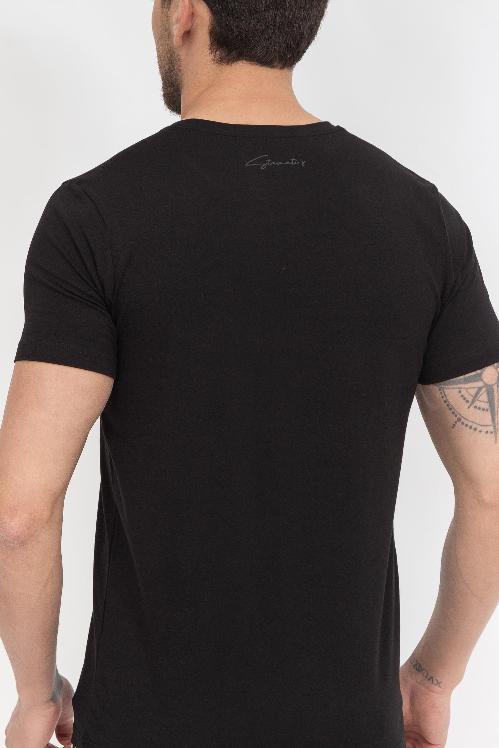 Stamati's Erkek Bisiklet Yaka T-Shirt