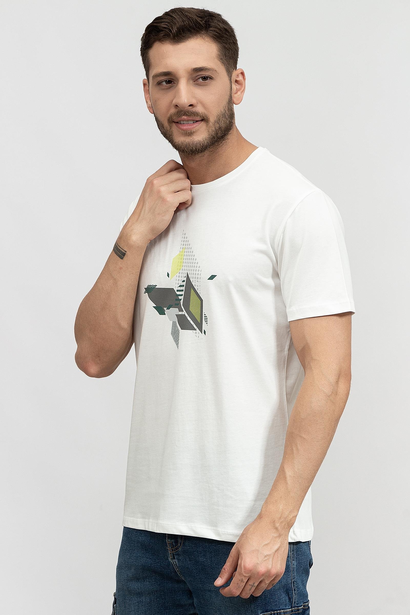 Stamati's Erkek Bisiklet Yaka T-Shirt