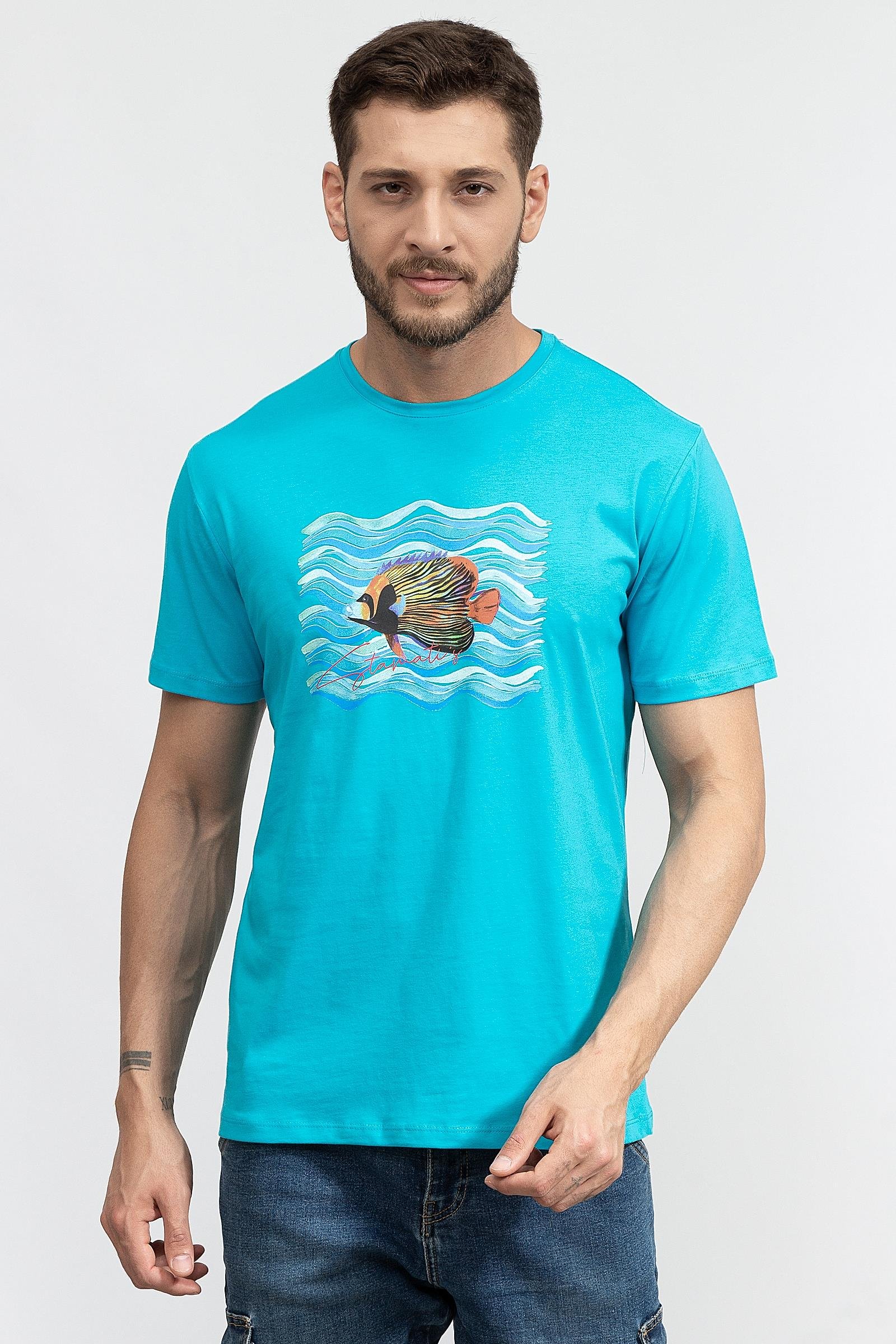 Stamati's Erkek Bisiklet Yaka T-Shirt