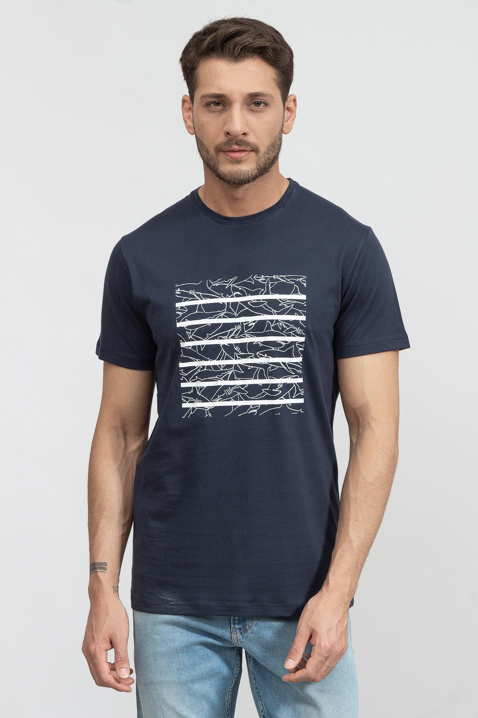 Stamati's Erkek Bisiklet Yaka T-Shirt