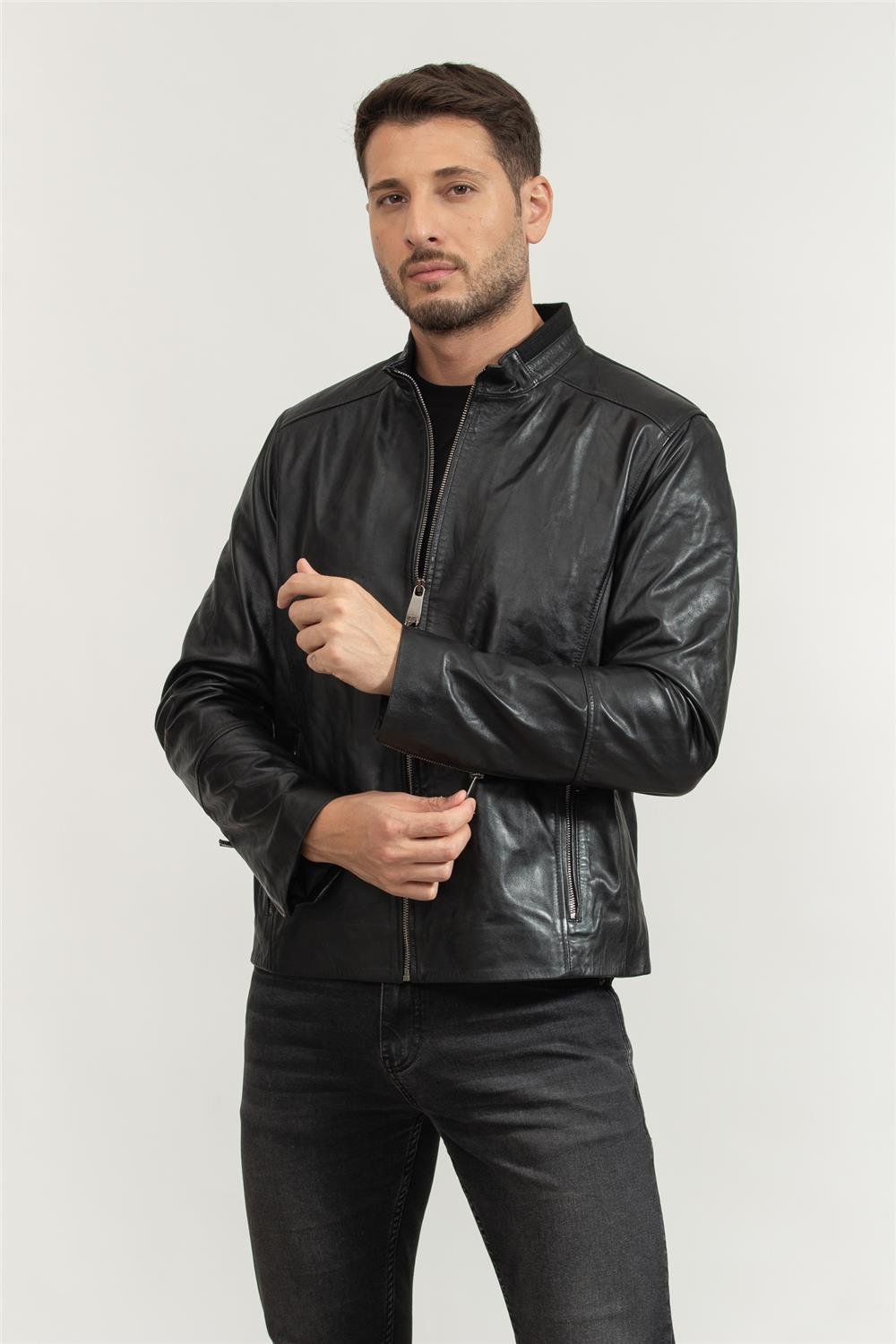 Stamati's Erkek Deri Mont