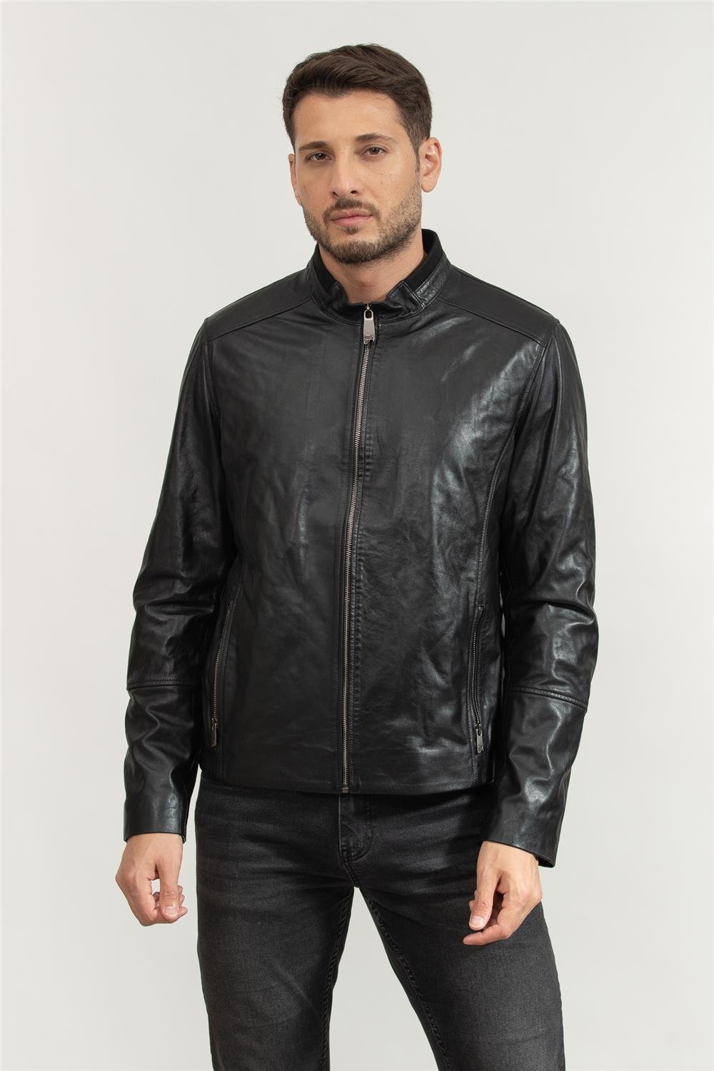 Stamati's Erkek Deri Mont