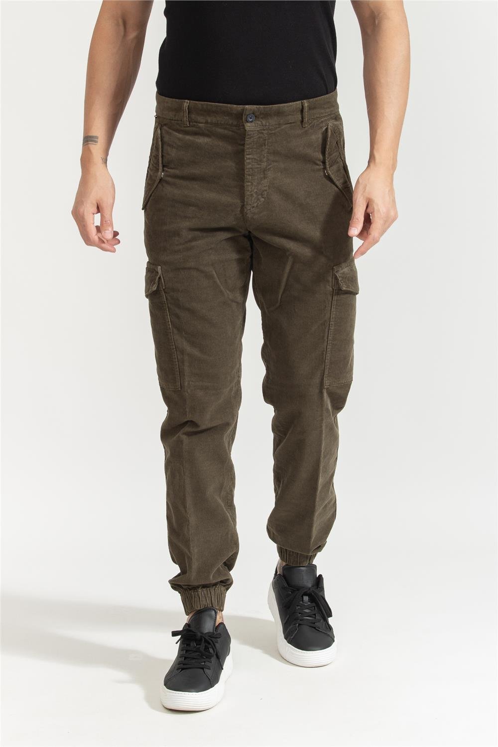 Tommy Hilfiger Cargo Corduroy Erkek Jogger Pantolon