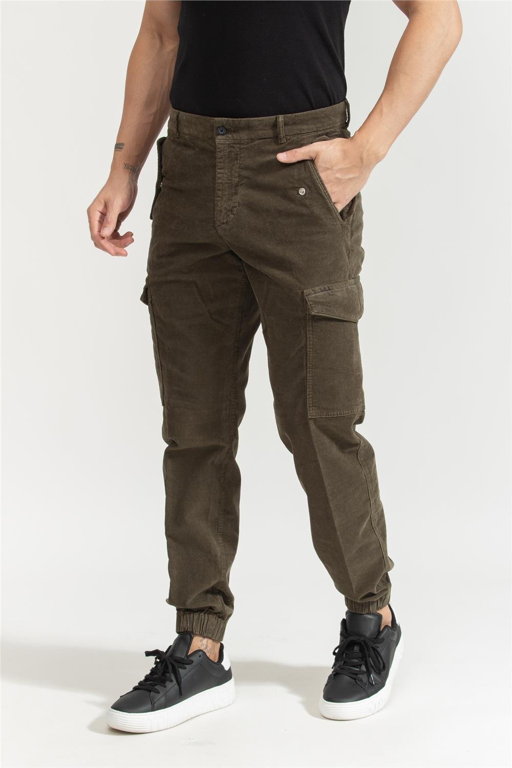 Tommy Hilfiger Cargo Corduroy Erkek Jogger Pantolon