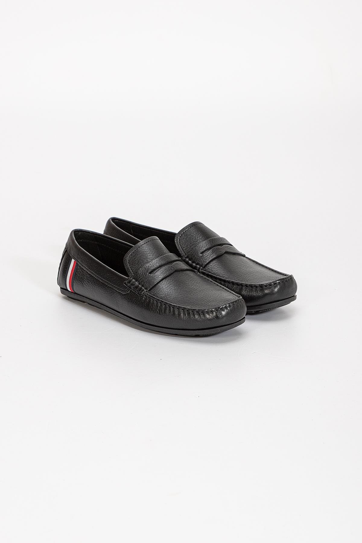 Tommy Hilfiger Classic Rwb Leather Driver Erkek Loafer Ayakkabı
