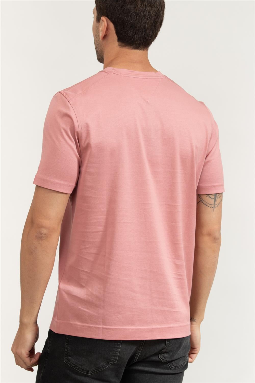 Tommy Hilfiger Erkek Bisiklet Yaka T-Shirt
