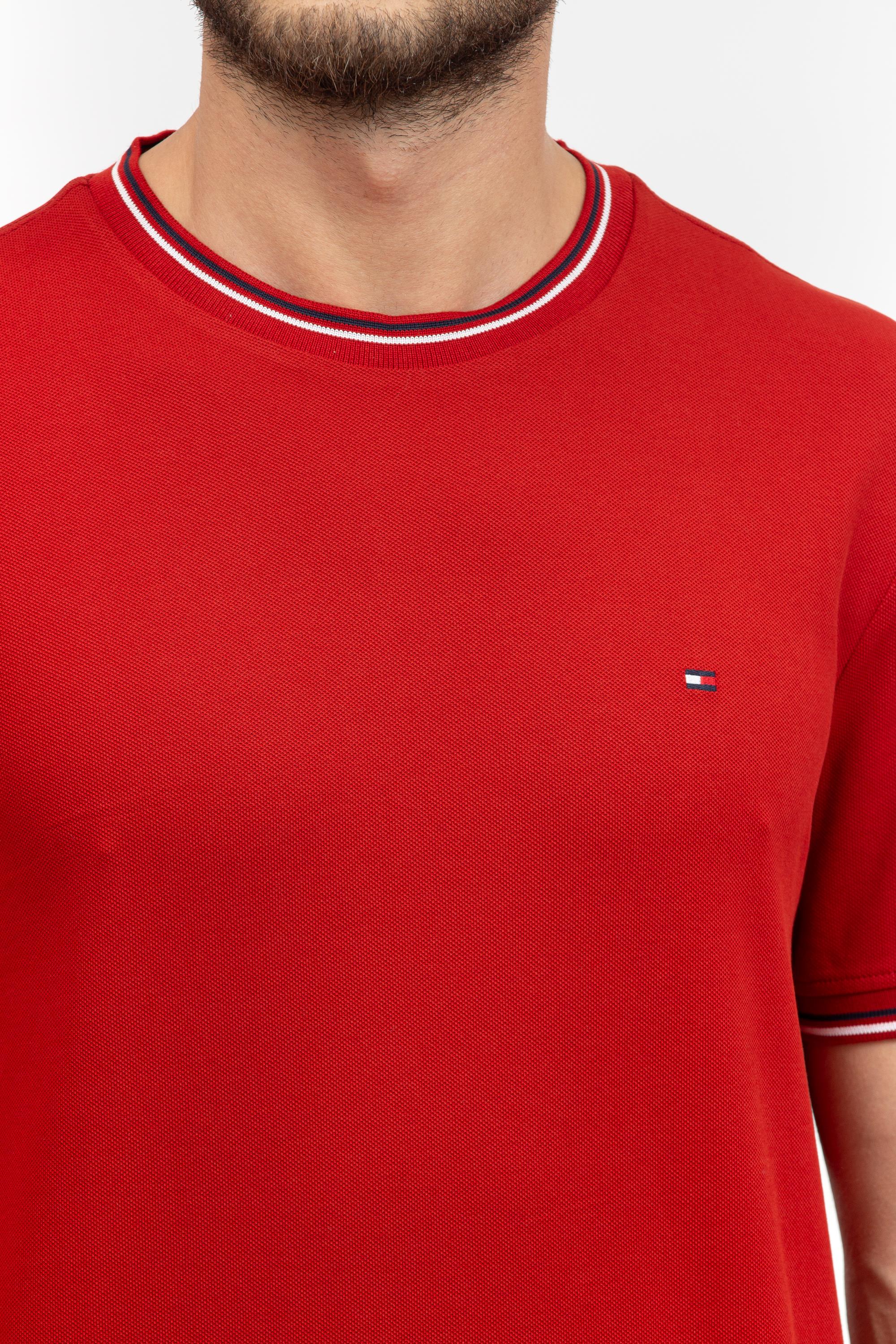 Tommy Hilfiger Erkek Bisiklet Yaka T-Shirt