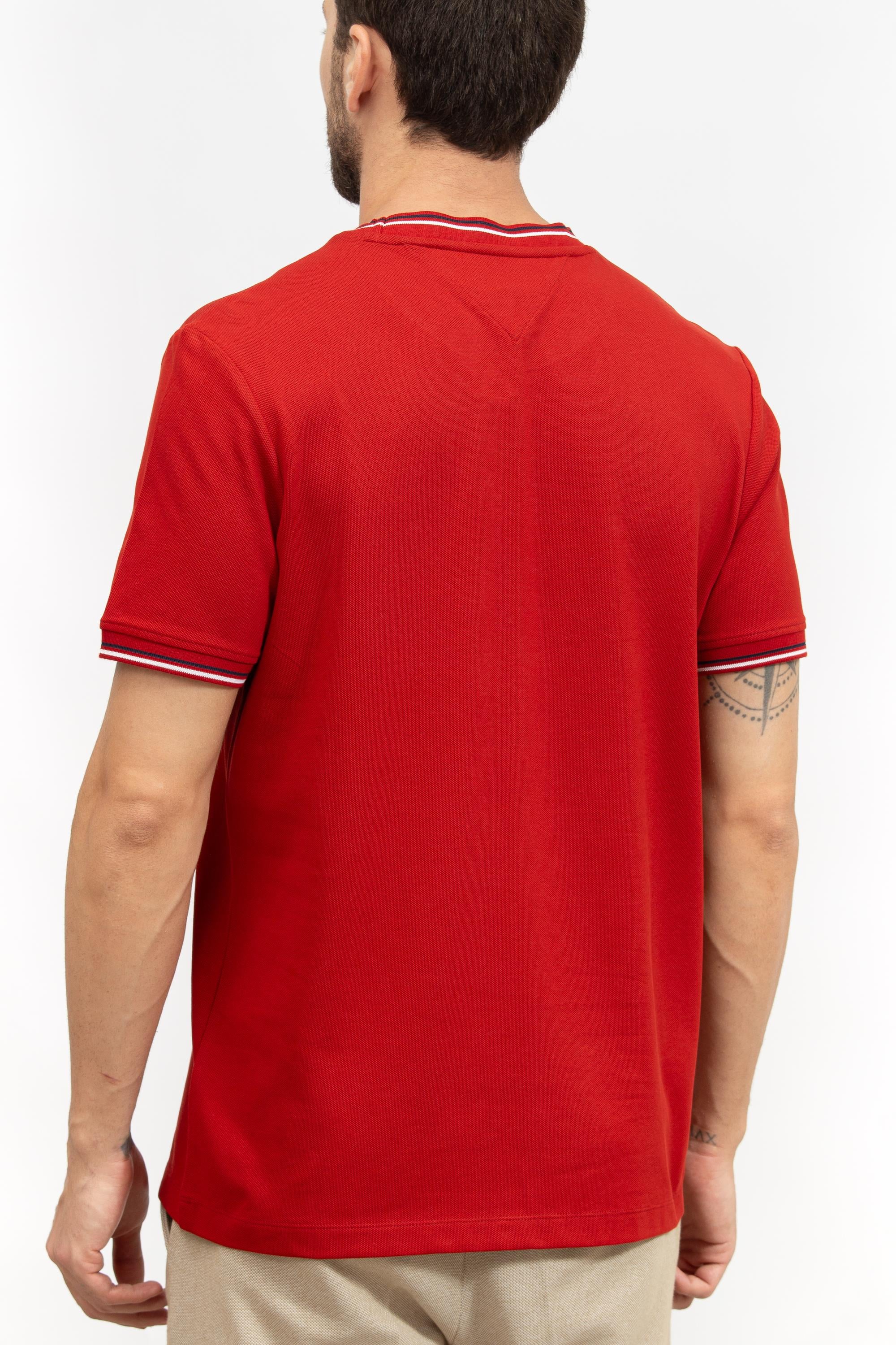 Tommy Hilfiger Erkek Bisiklet Yaka T-Shirt