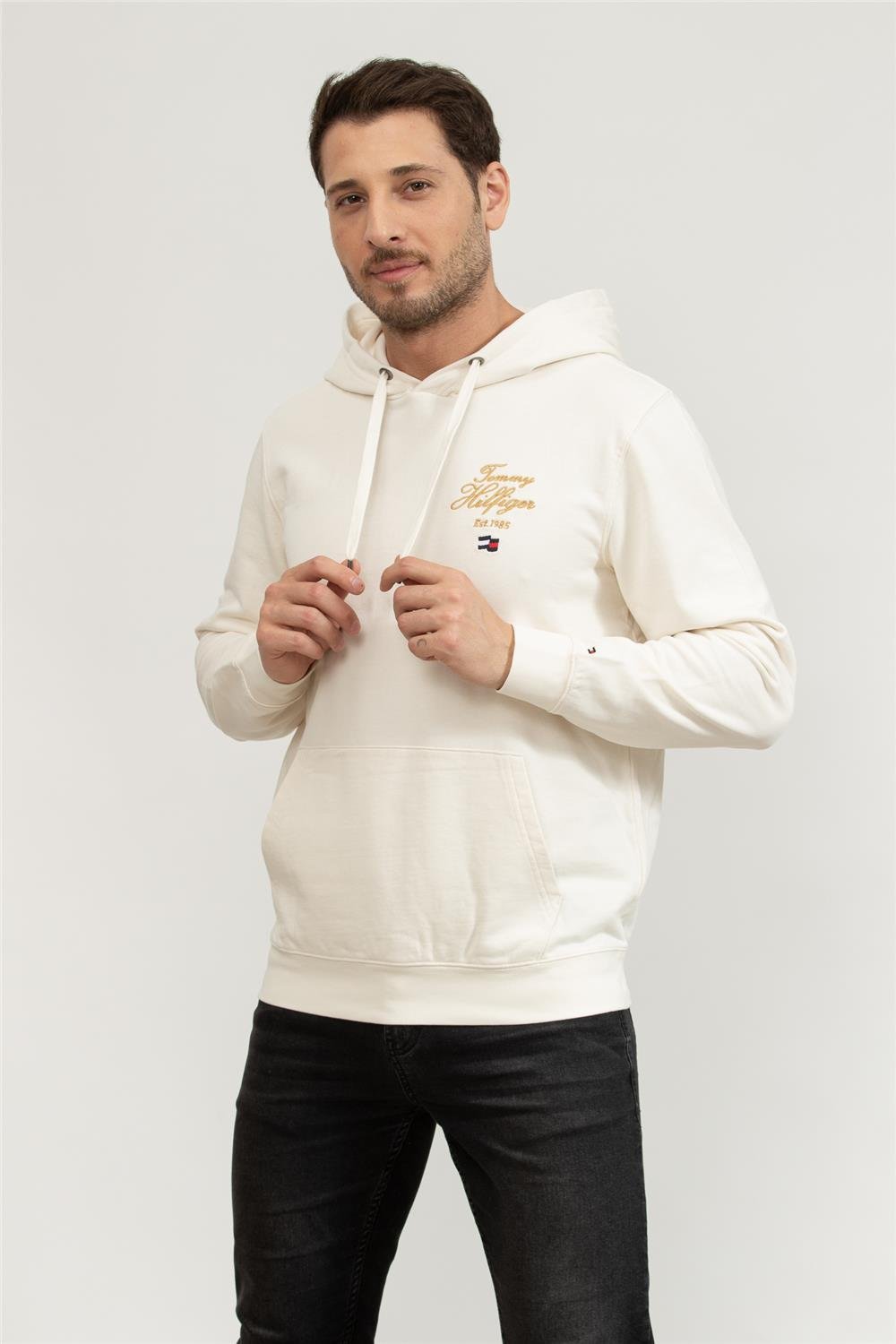 Tommy Hilfiger Erkek Kapüşonlu Sweatshirt