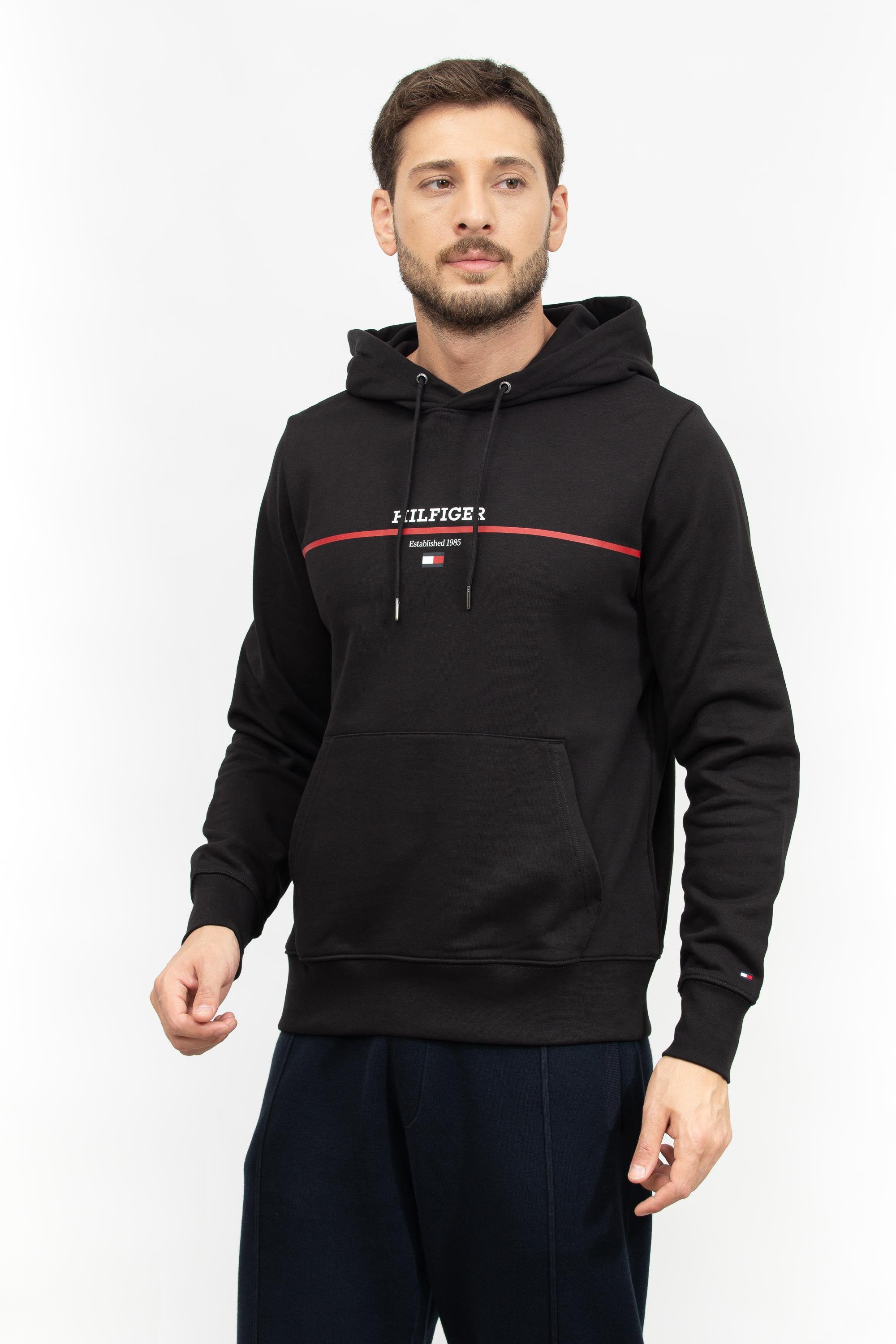 Tommy Hilfiger Erkek Kapüşonlu Sweatshirt