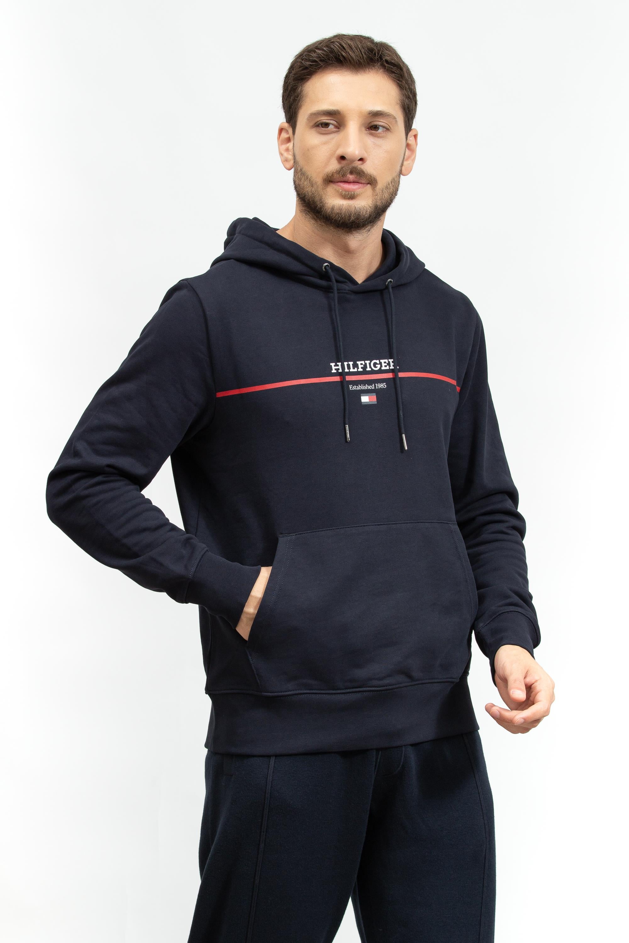Tommy Hilfiger Erkek Kapüşonlu Sweatshirt