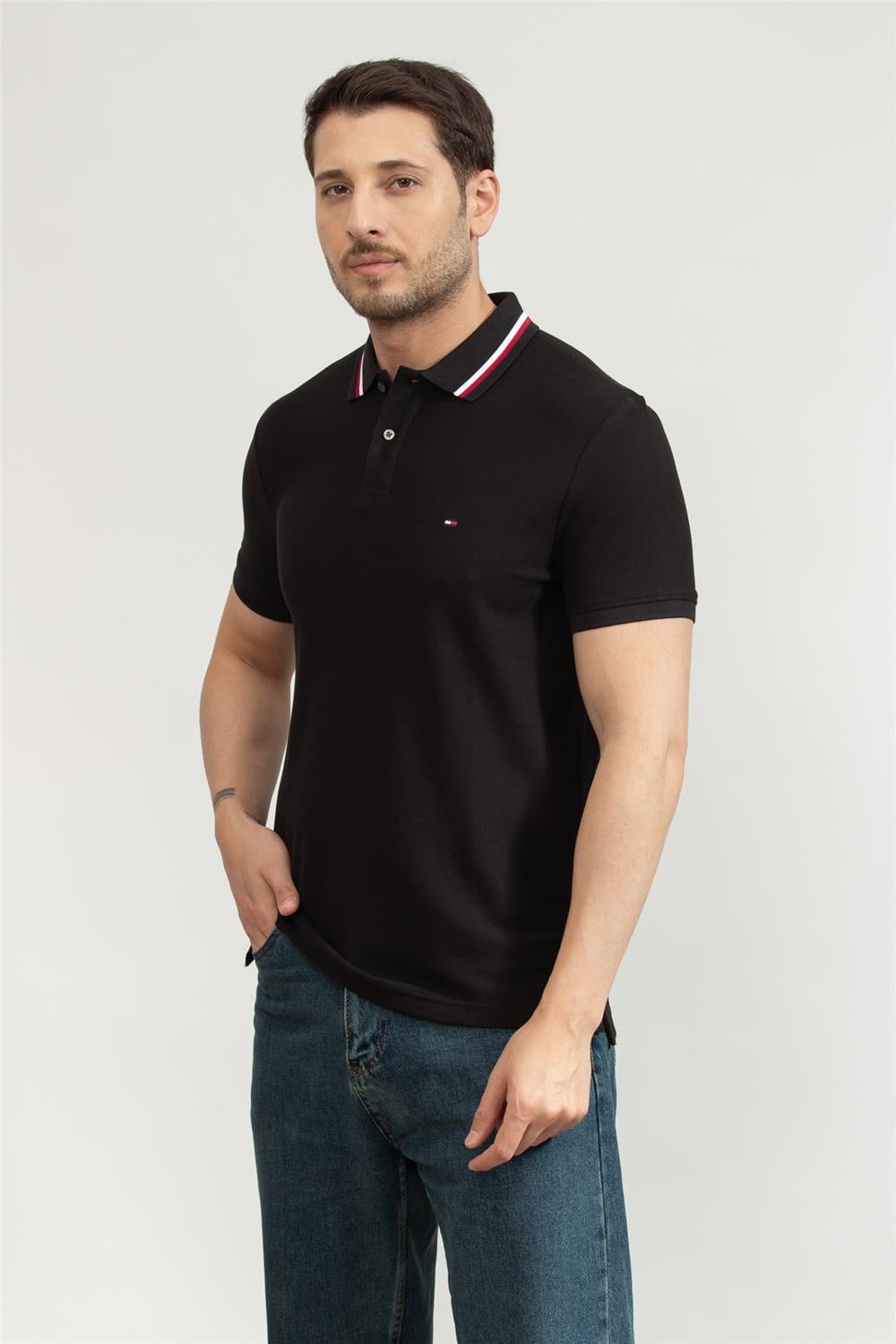 Tommy Hilfiger Erkek Polo Yaka T-Shirt