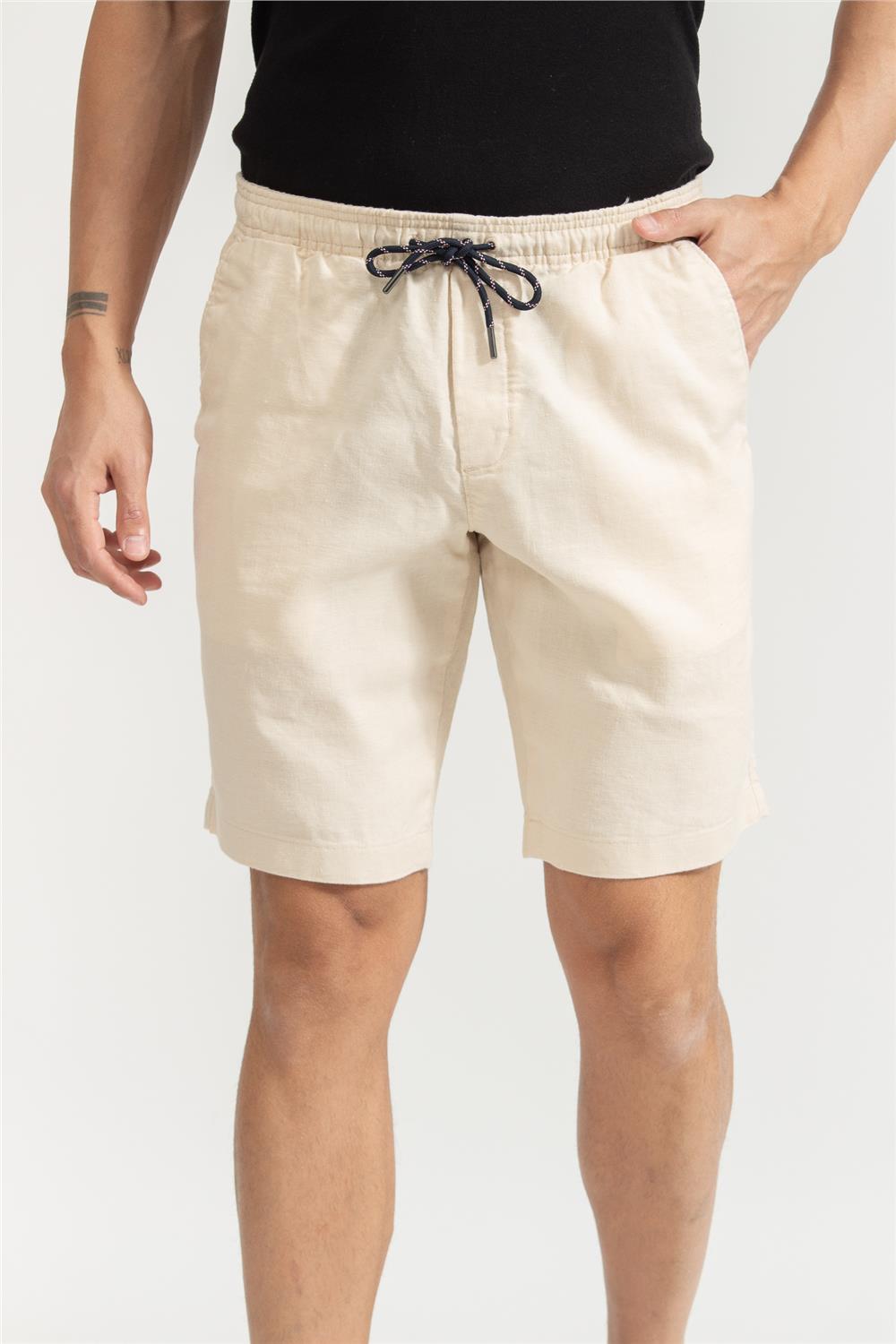 Tommy Hilfiger Harlem Po Tech Linen Solid Erkek Bermuda Şort