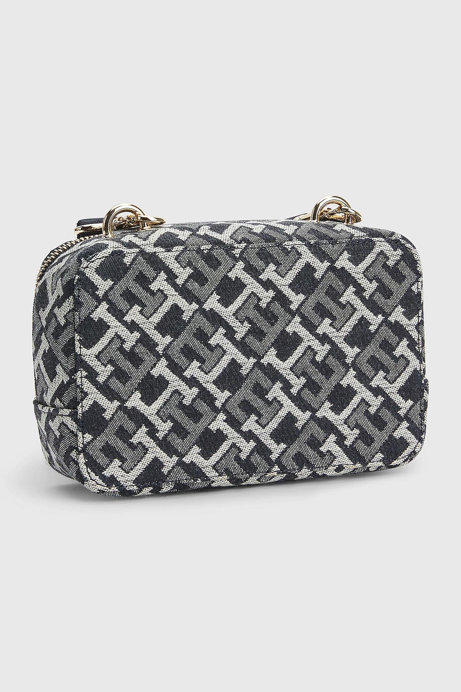 Tommy Hilfiger Iconic Camera Bag Denim Kadın Mini Omuz Çantası