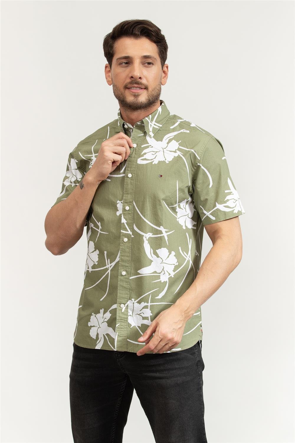 Tommy Hilfiger Large Tropical Prt Erkek Gömlek