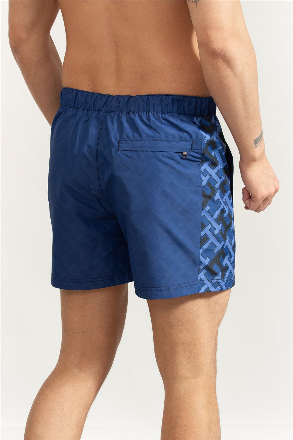 Tommy Hilfiger Medium Drawstring Print Erkek Şort Mayo