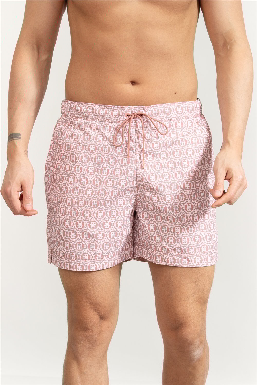 Tommy Hilfiger Medium Drawstring Print Erkek Şort Mayo