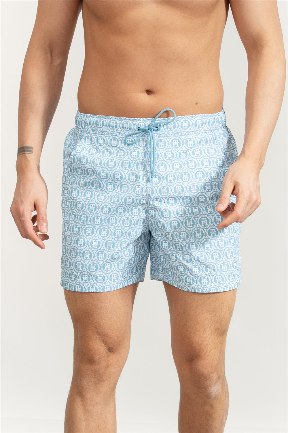 Tommy Hilfiger Medium Drawstring Print Erkek Şort Mayo