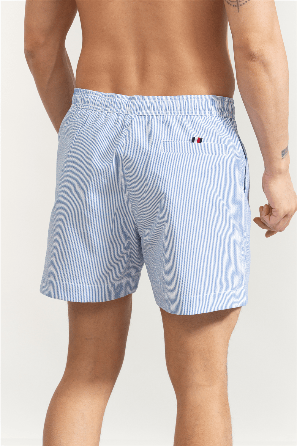 Tommy Hilfiger Medium Drawstring Stripe Erkek Şort Mayo